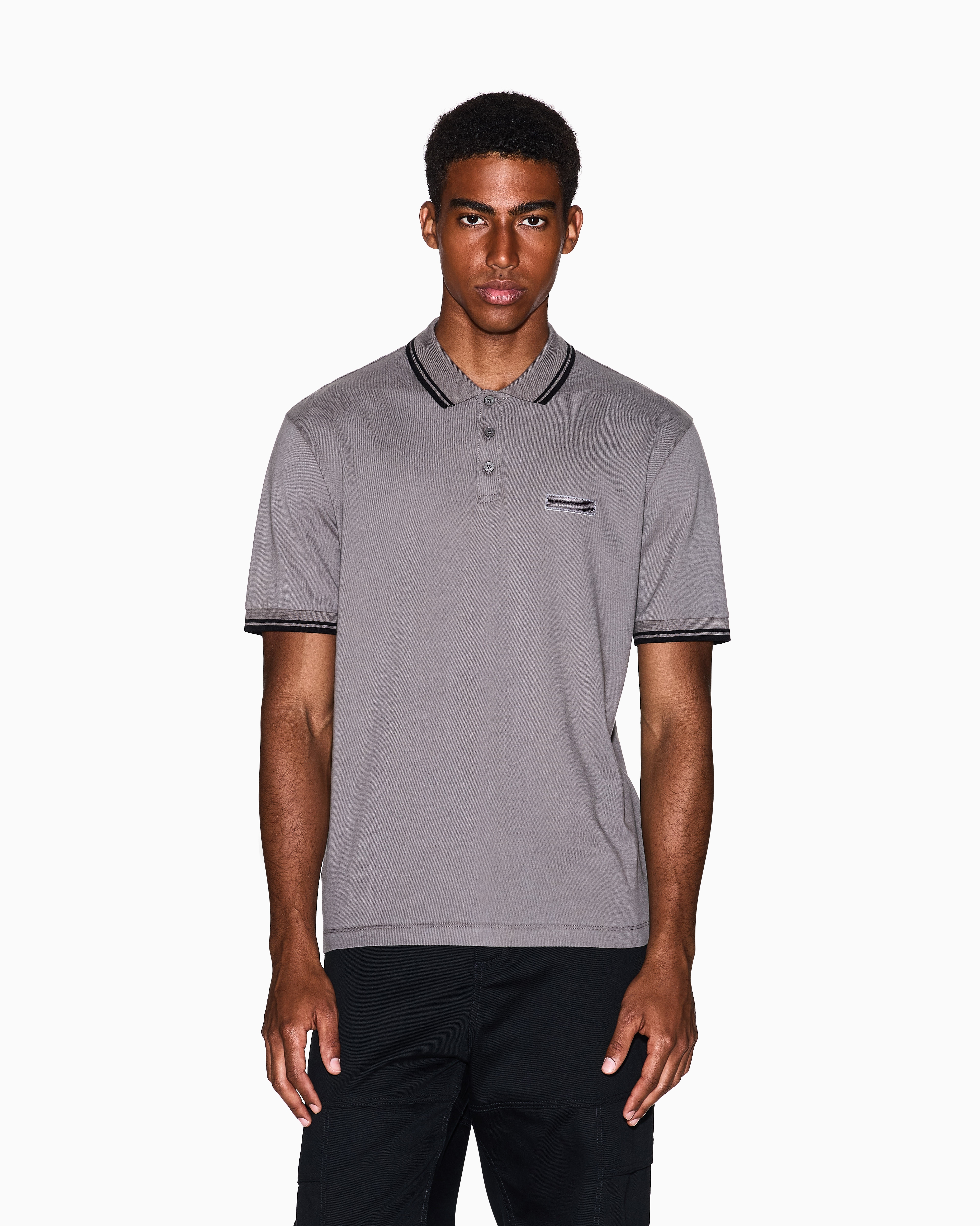 AXロゴ コットンピケ 半袖ポロシャツ | Armani Exchange