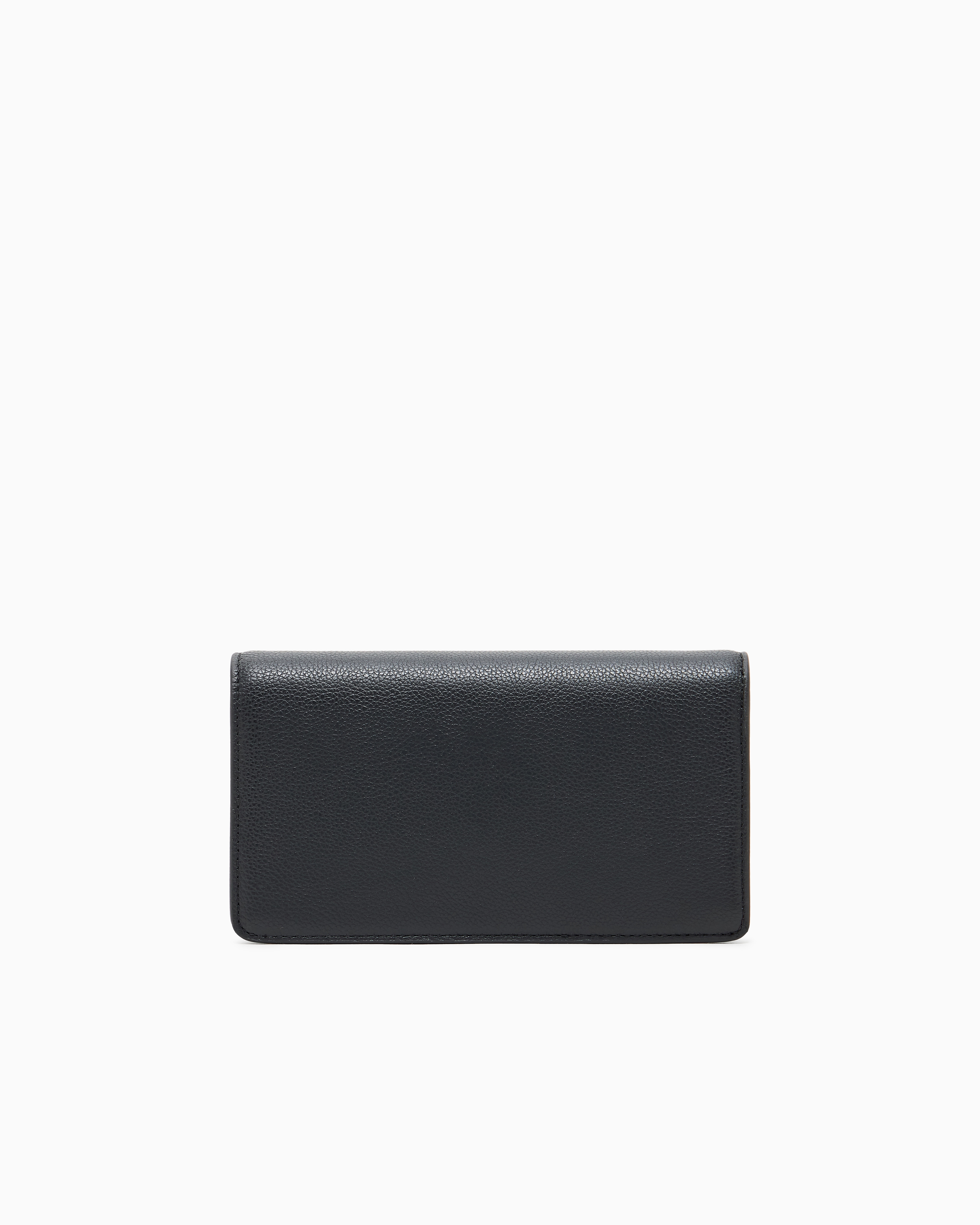 Emporio Armani - Mini bag in tumbled leather, Woman, Black, Size: TU