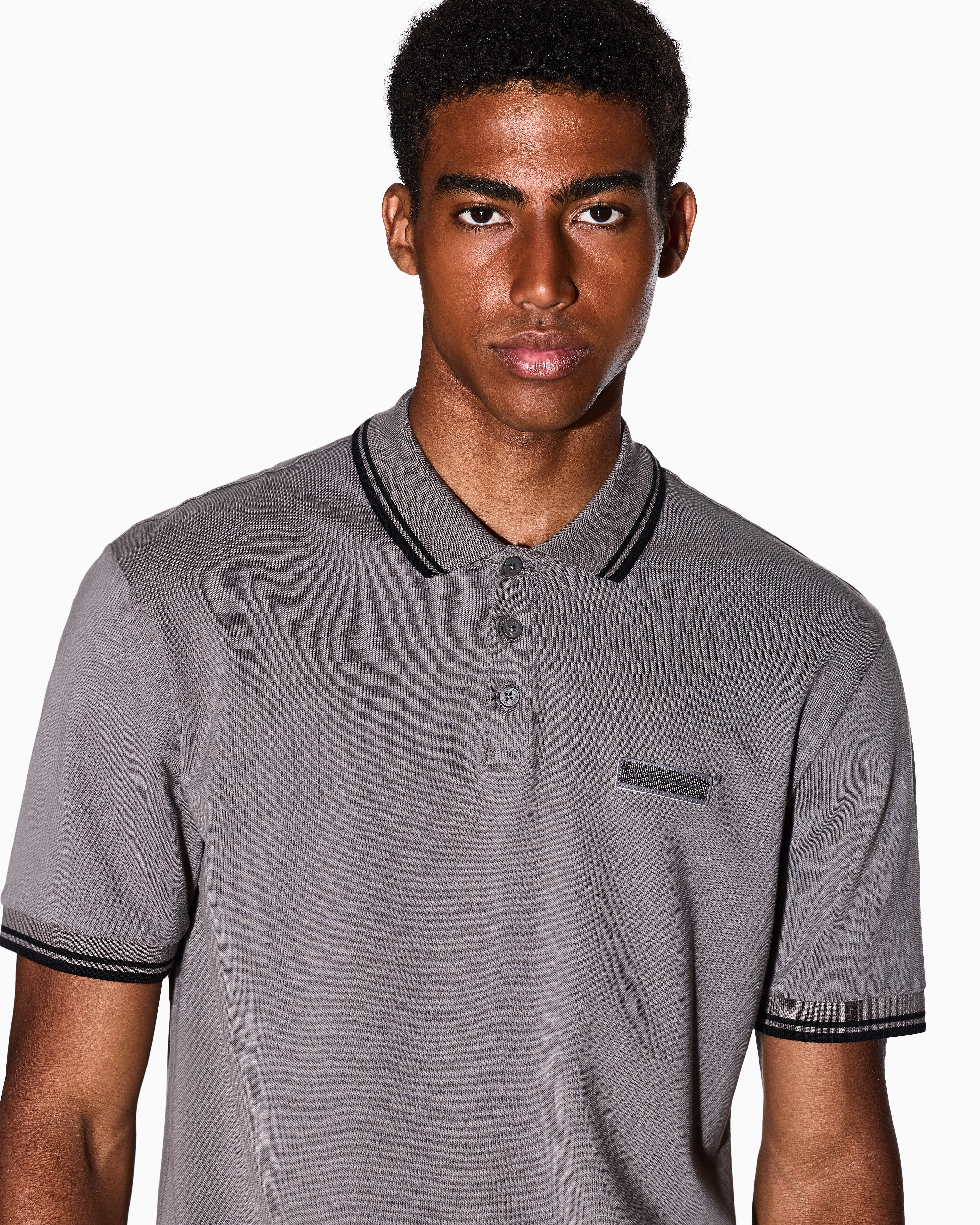 AXロゴ コットンピケ 半袖ポロシャツ | Armani Exchange