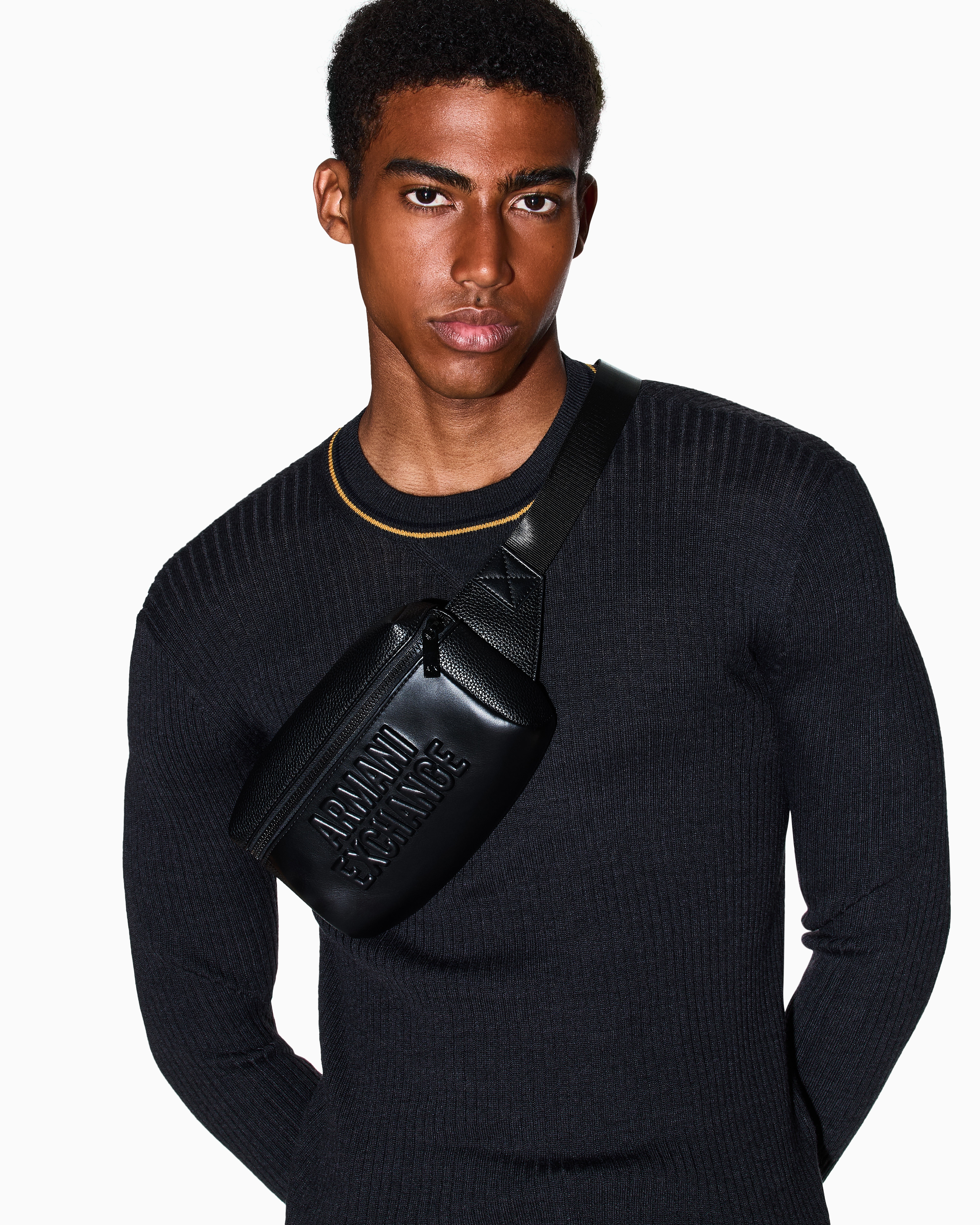 Bum bag with embossed logo