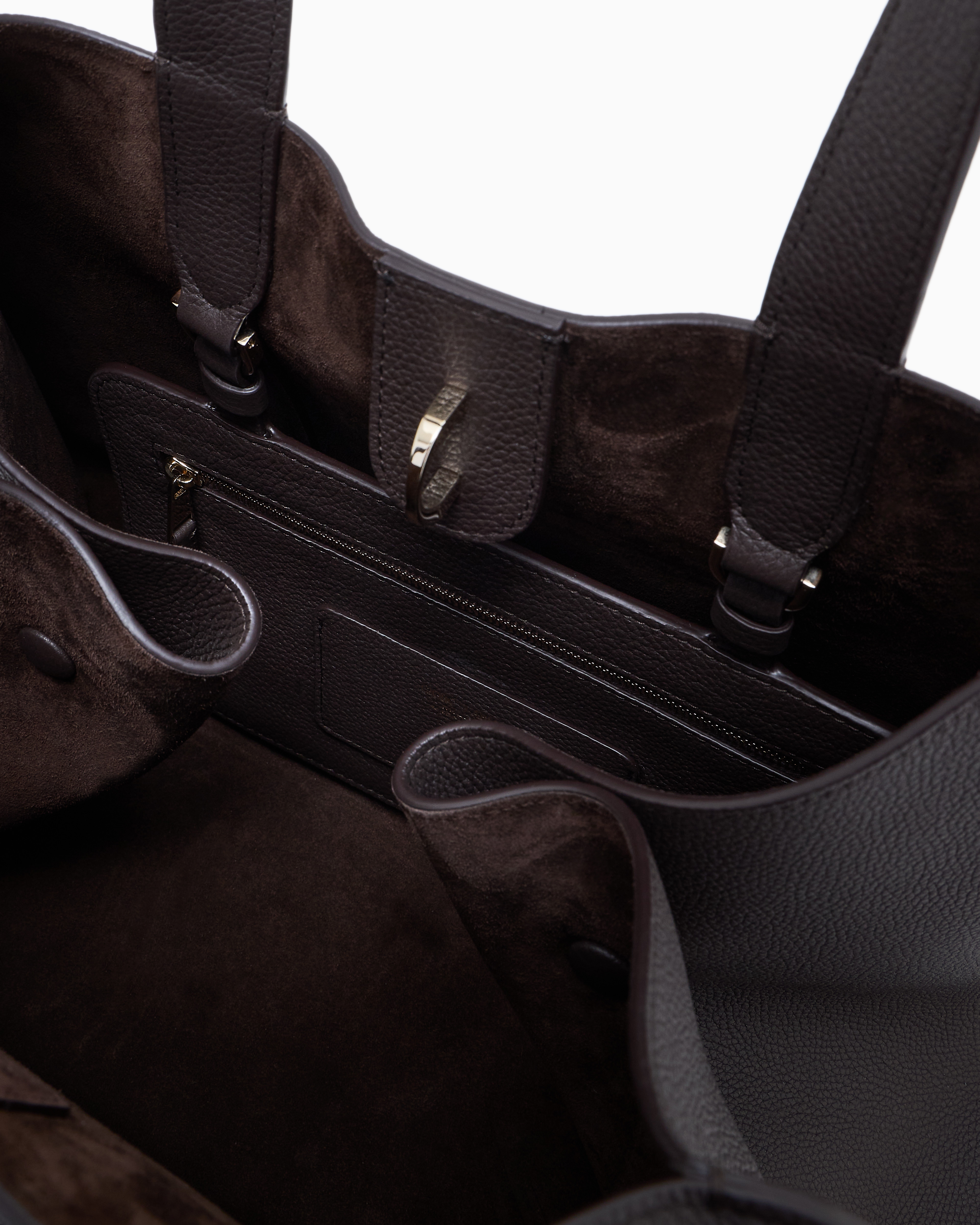 トートバッグ ペブルドレザー ラージ | Giorgio Armani