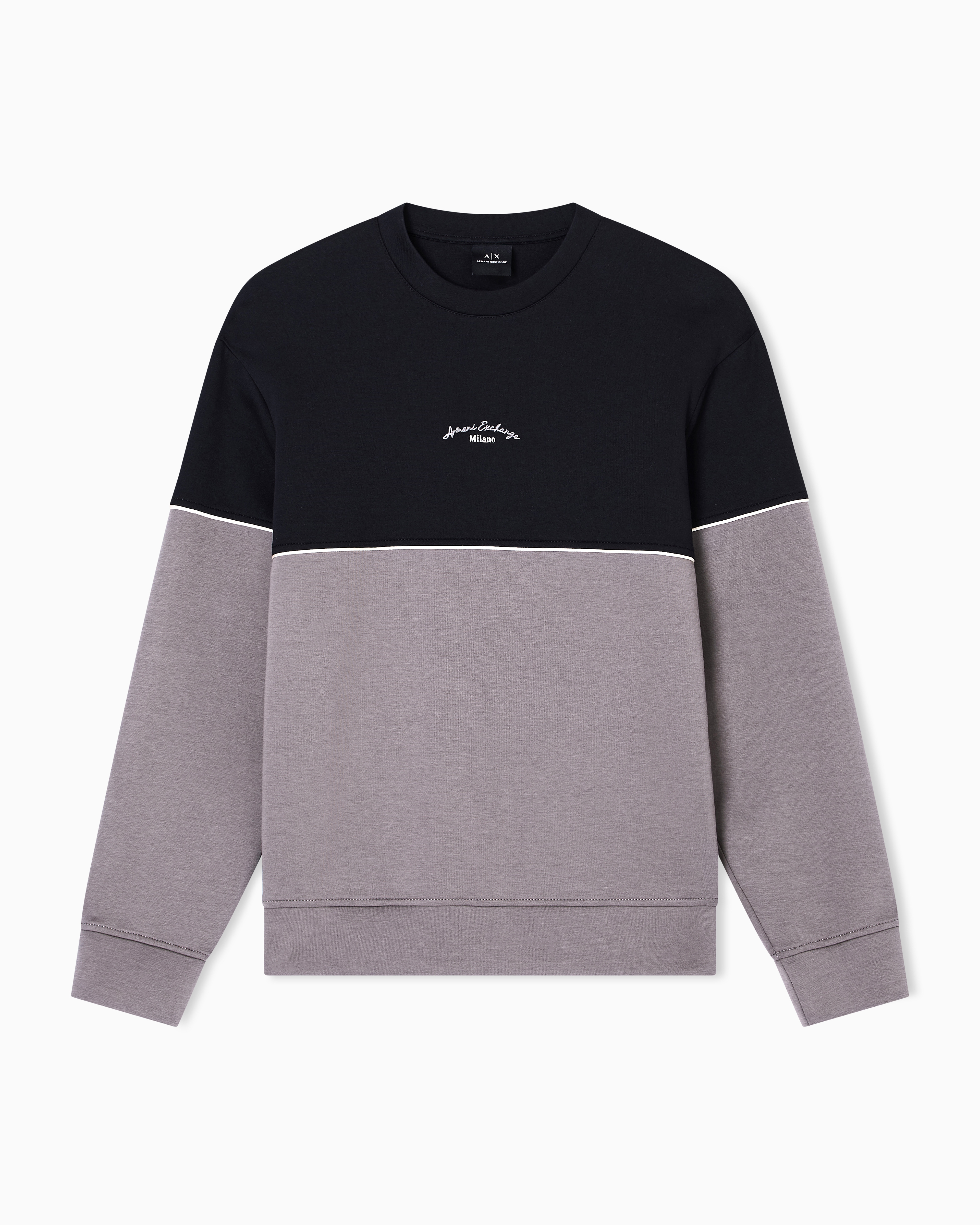 Two-tone sweatshirt stretch fabric