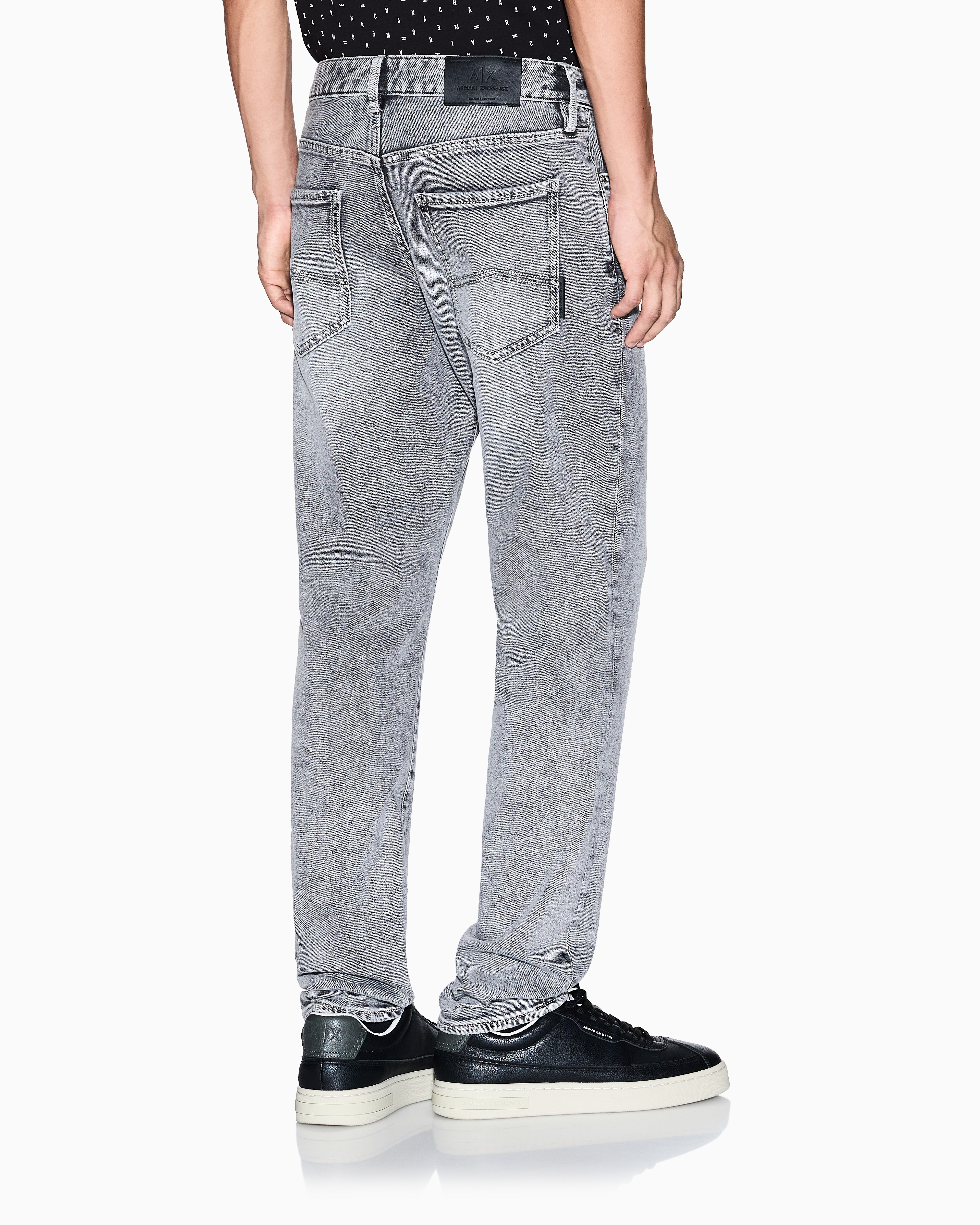 Armani Exchange - Slim fit jeans stretch denim, Man, Grey, Size: