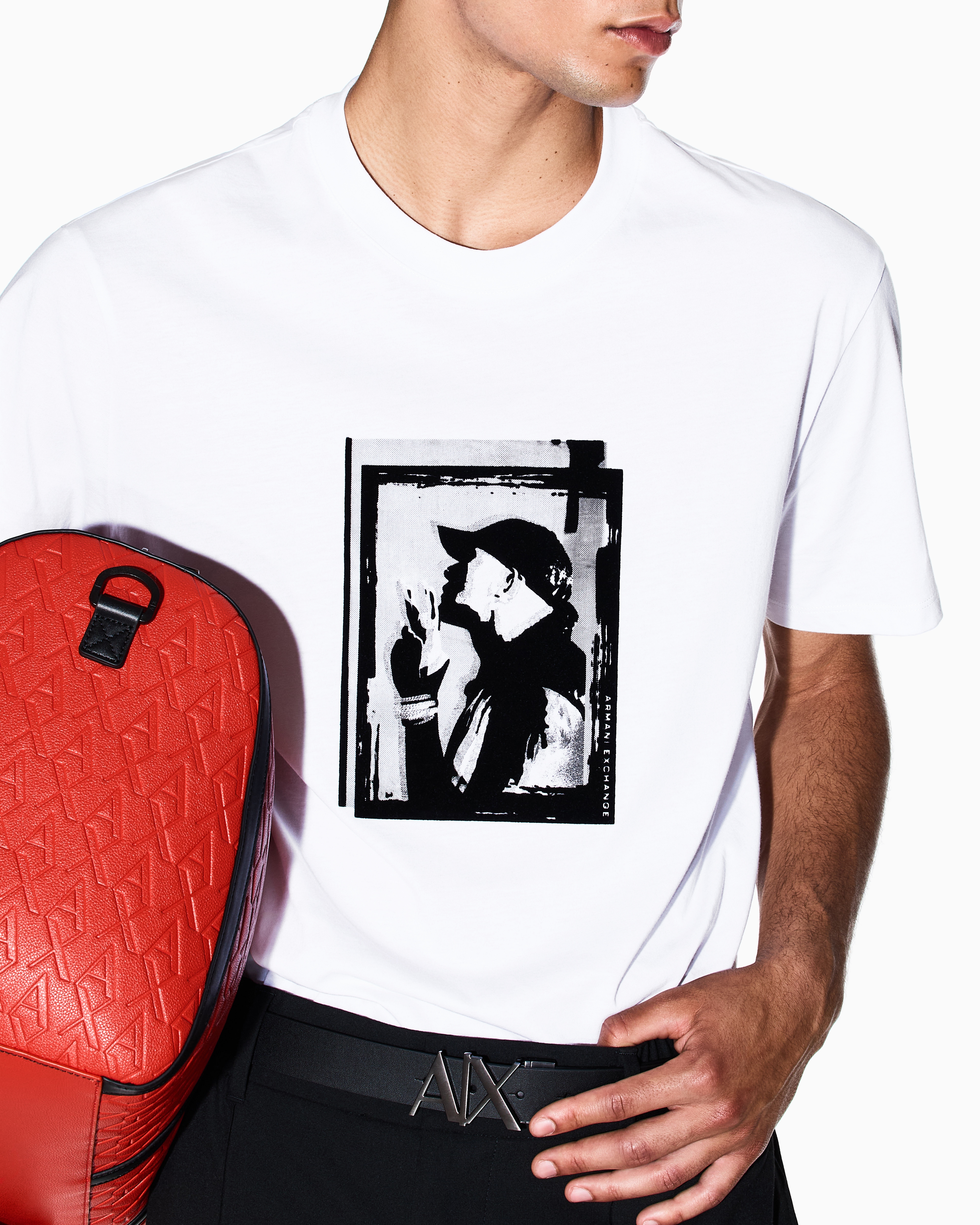 Armani Exchange - Regular Fit T-Shirts, Man, White, Size: