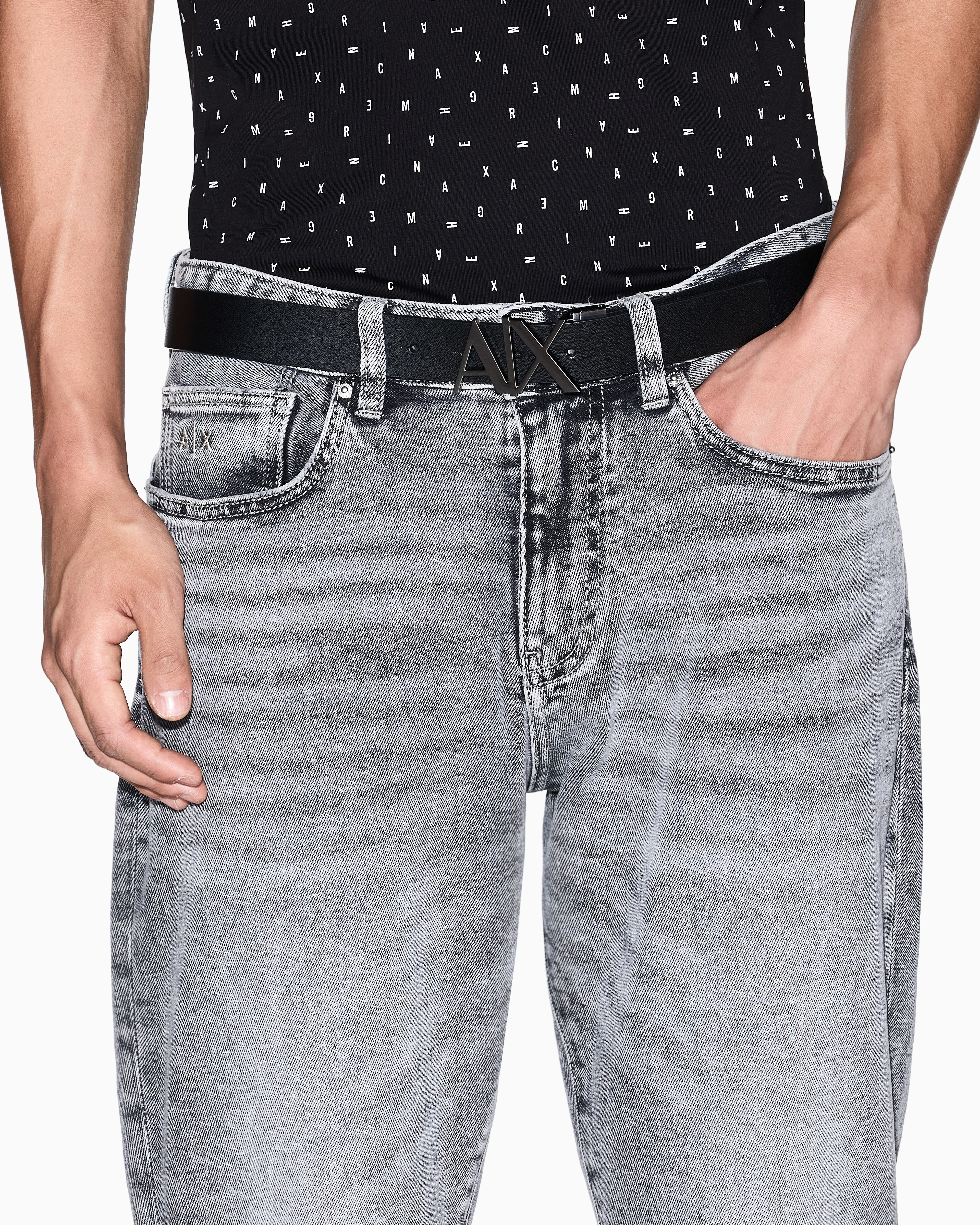 Armani Exchange - Slim fit jeans stretch denim, Man, Grey, Size: