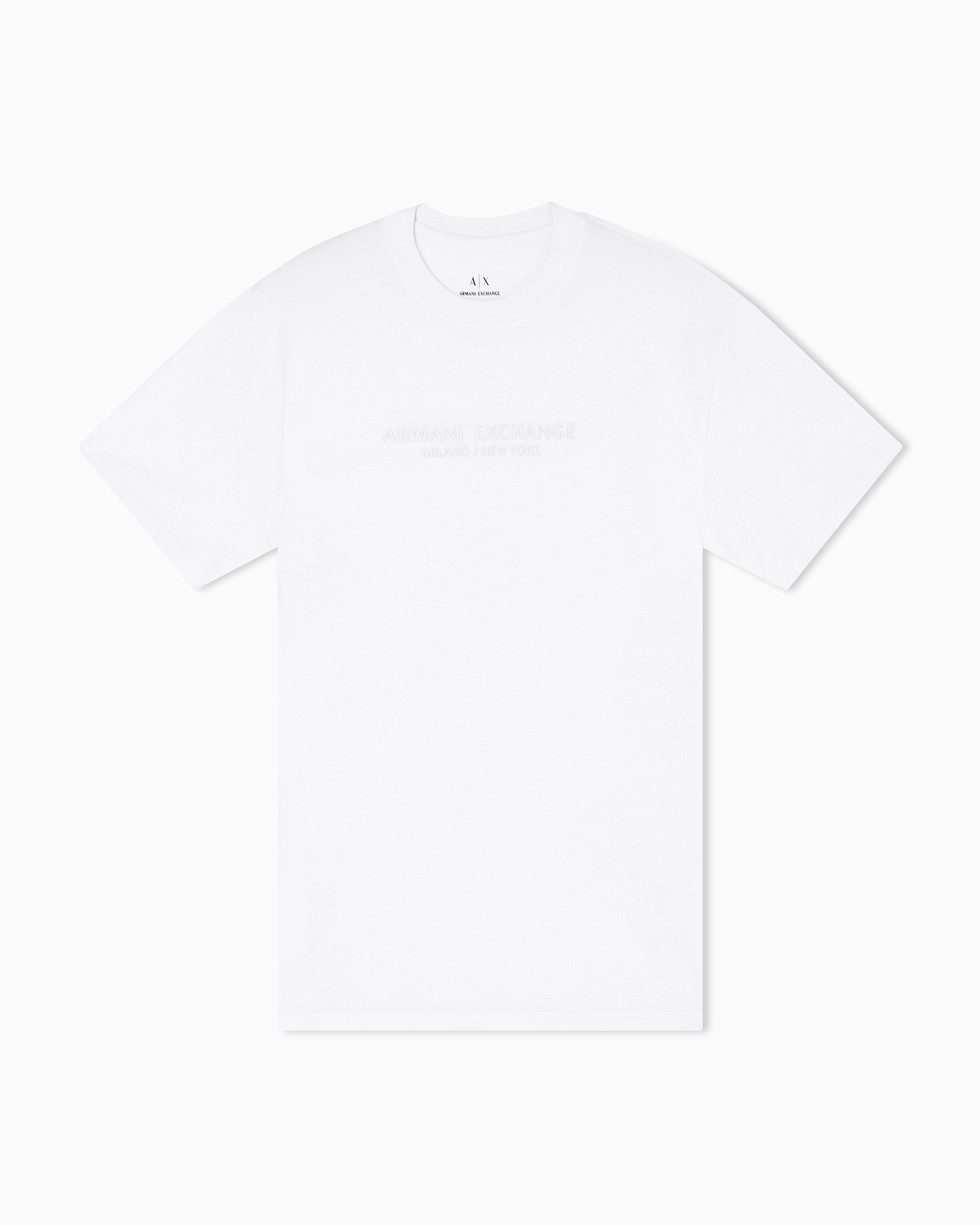 Armani Exchange - Regular fit T-shirt with logo, Man, White, Size: