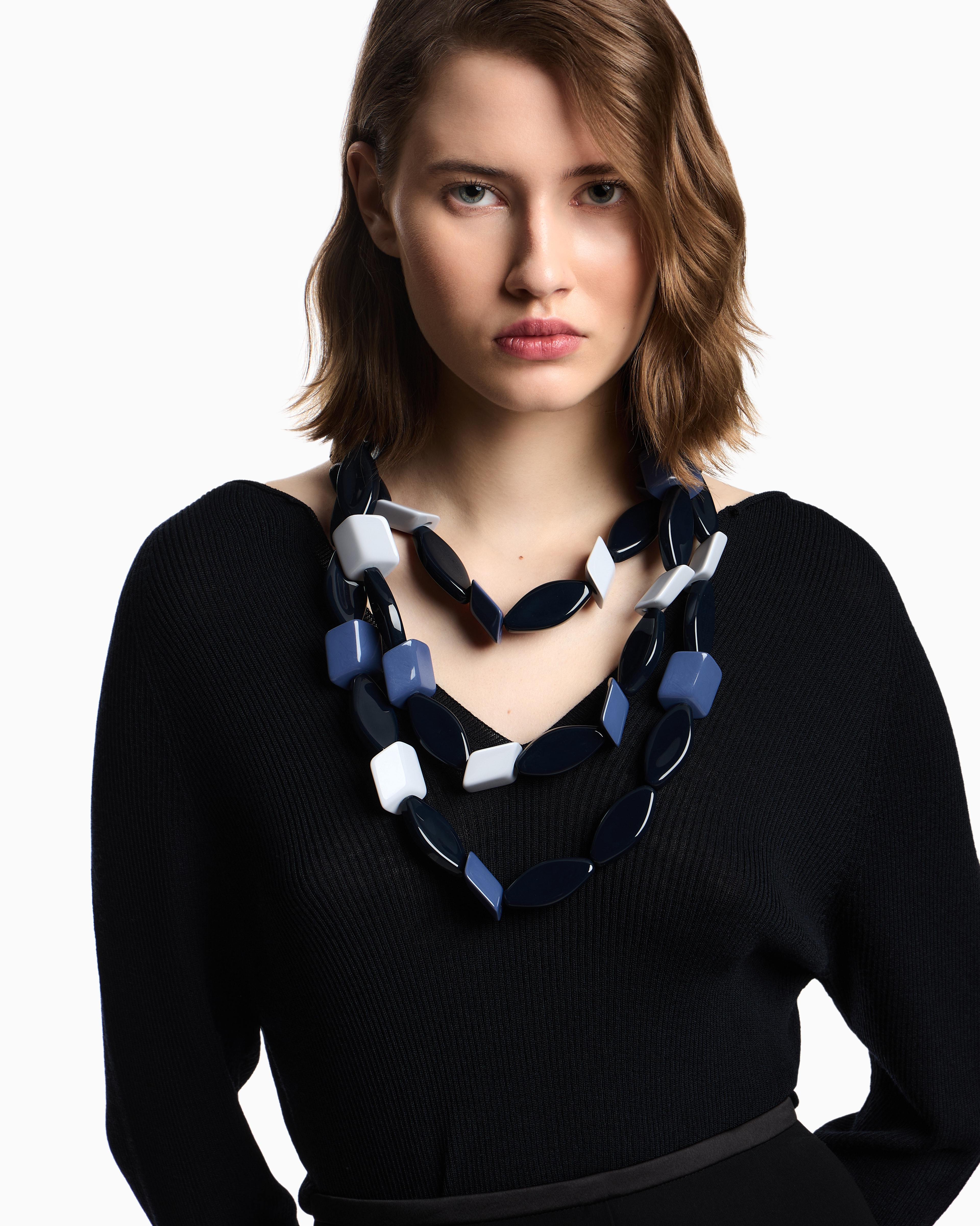 多連ネックレス マルチフォーム ジェムストーン | Emporio Armani 多連ネックレス マルチフォーム ジェムストーン | Emporio Armani