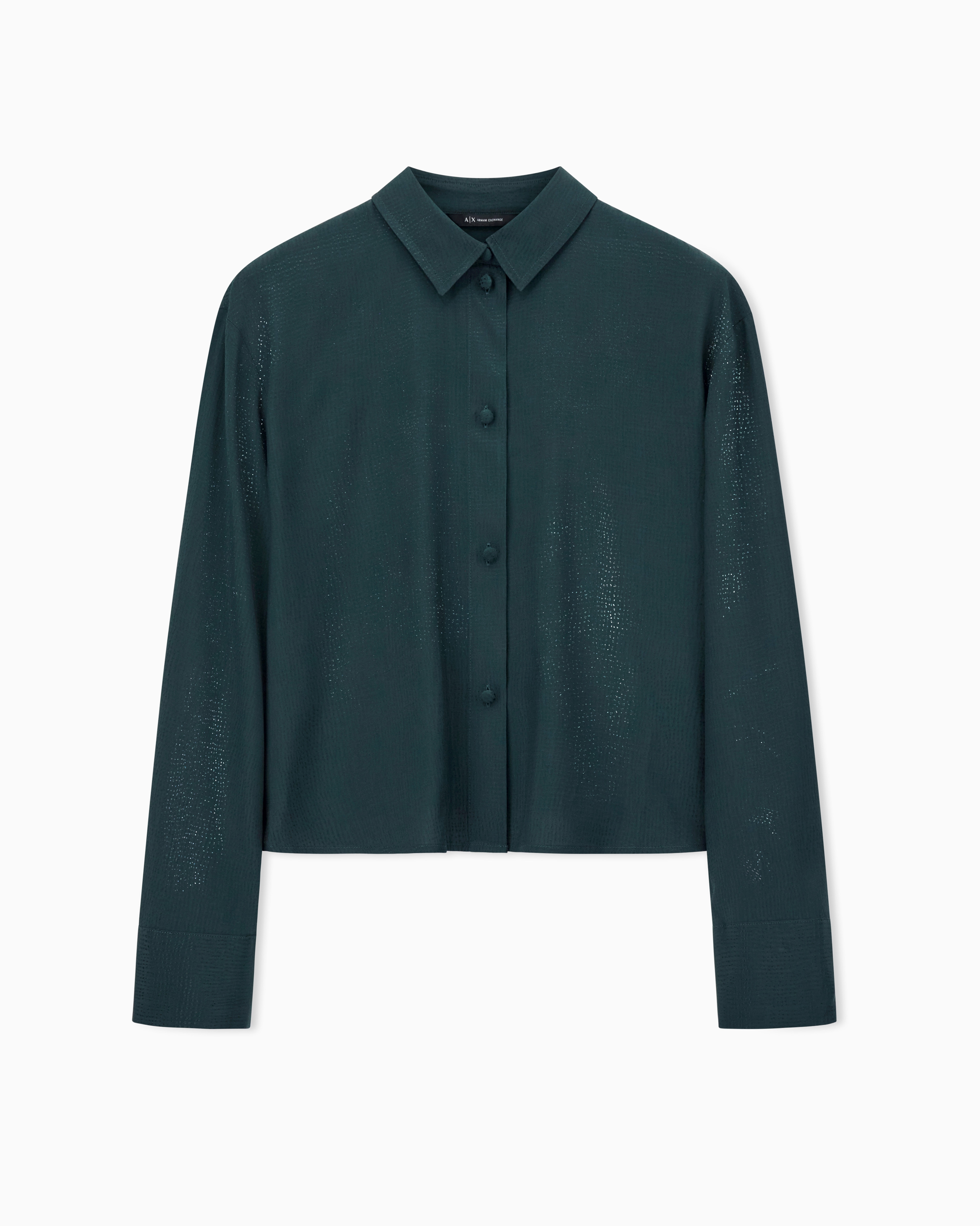 Textured Button-Down Shirt