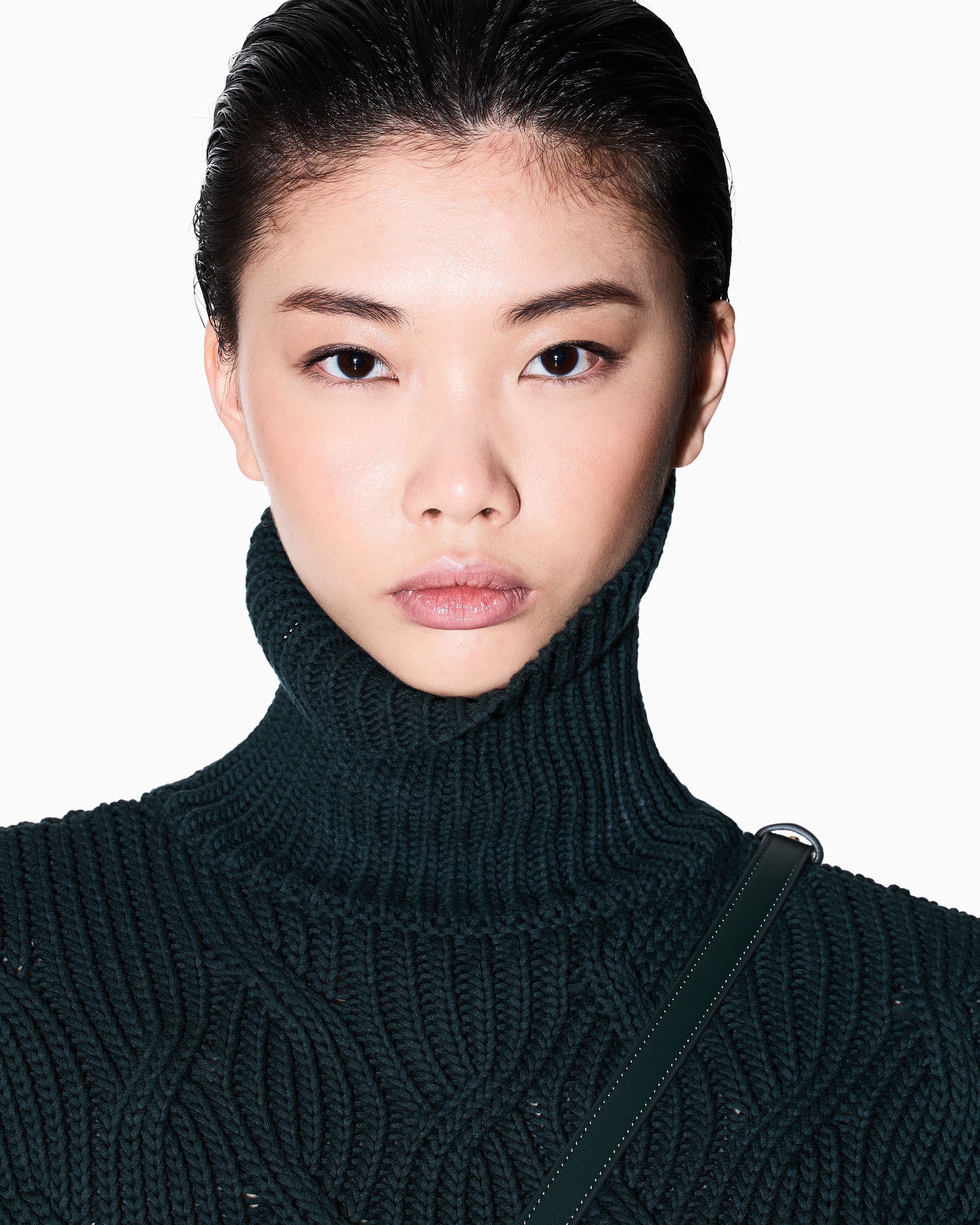 Cable-Knit Turtleneck Sweater