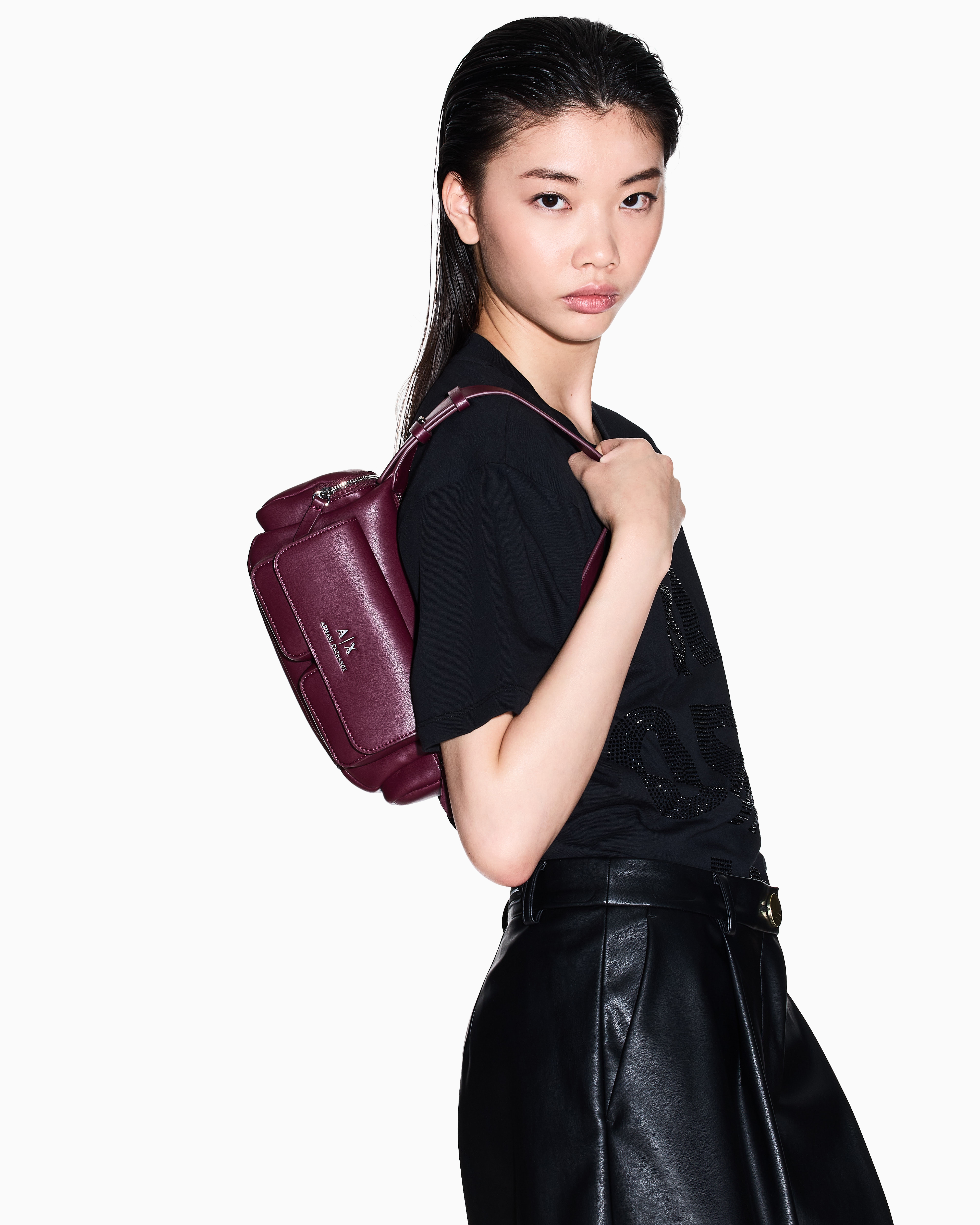 Large shoulder bag with side pockets | Armani Exchange