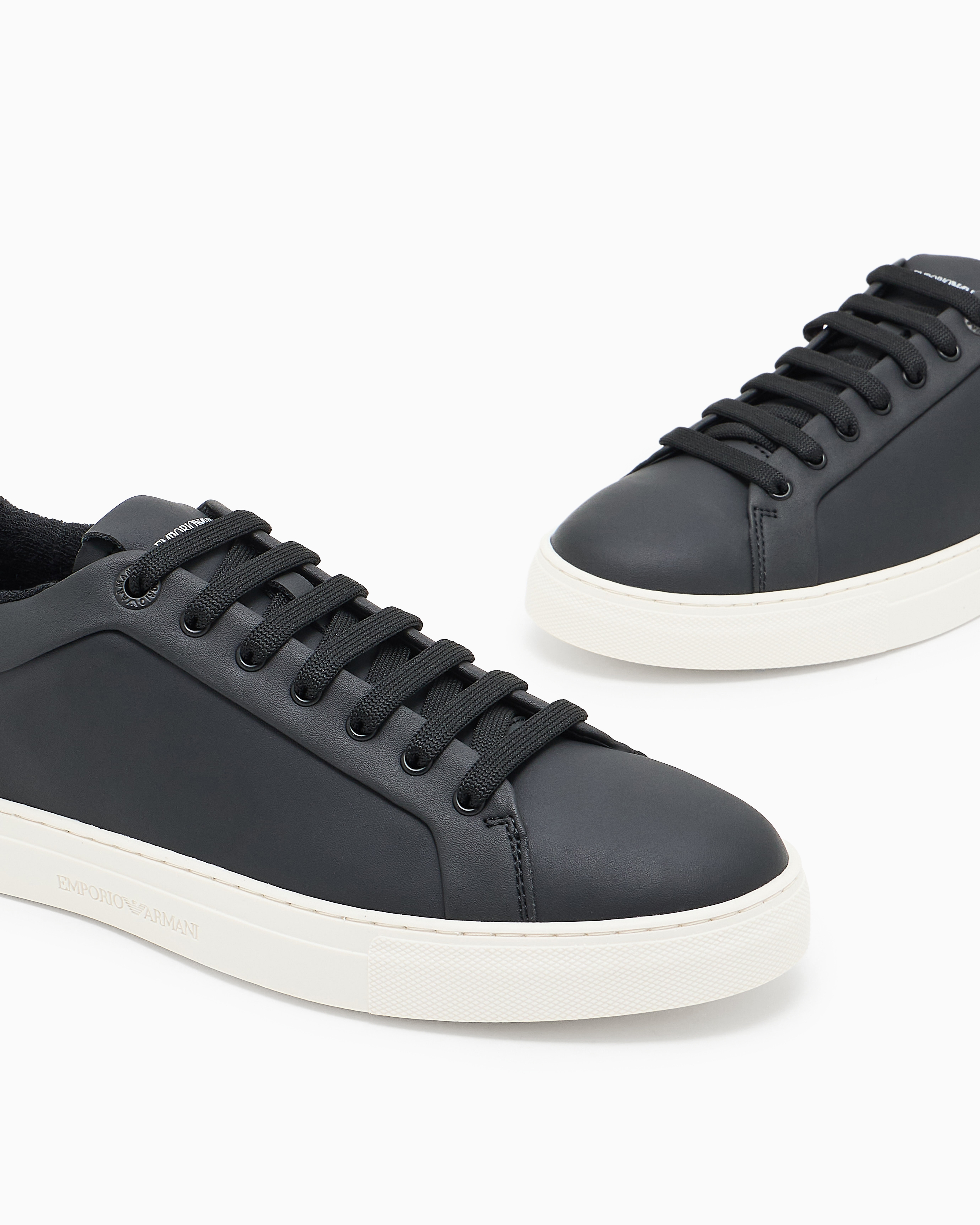 スニーカー EMPORIO ARMANI Men Sneakers Black EM003915AF20463 UC001 Supple leather sneakers | Emporio Armani