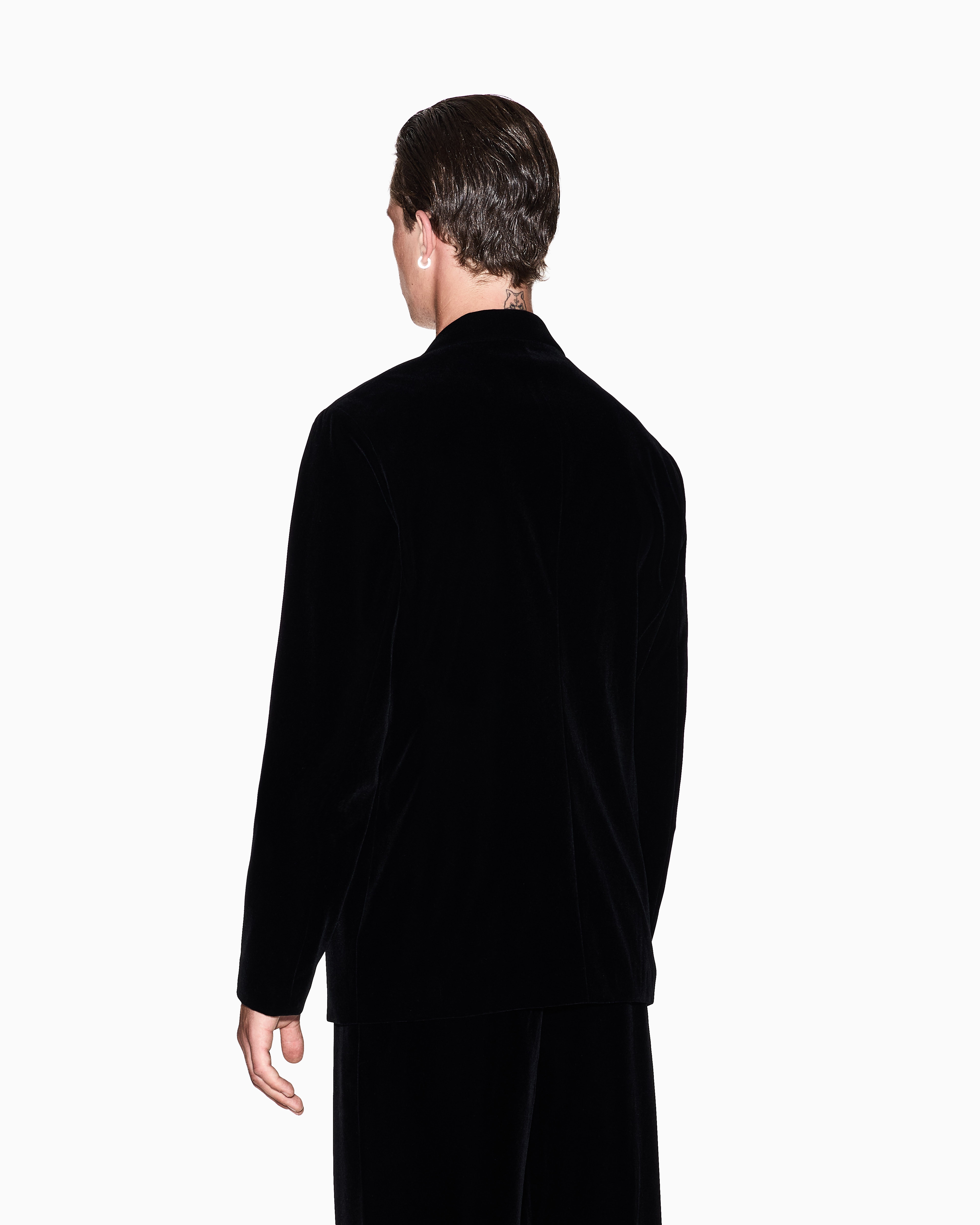 ベロア シングルブレストジャケット | Armani Exchange