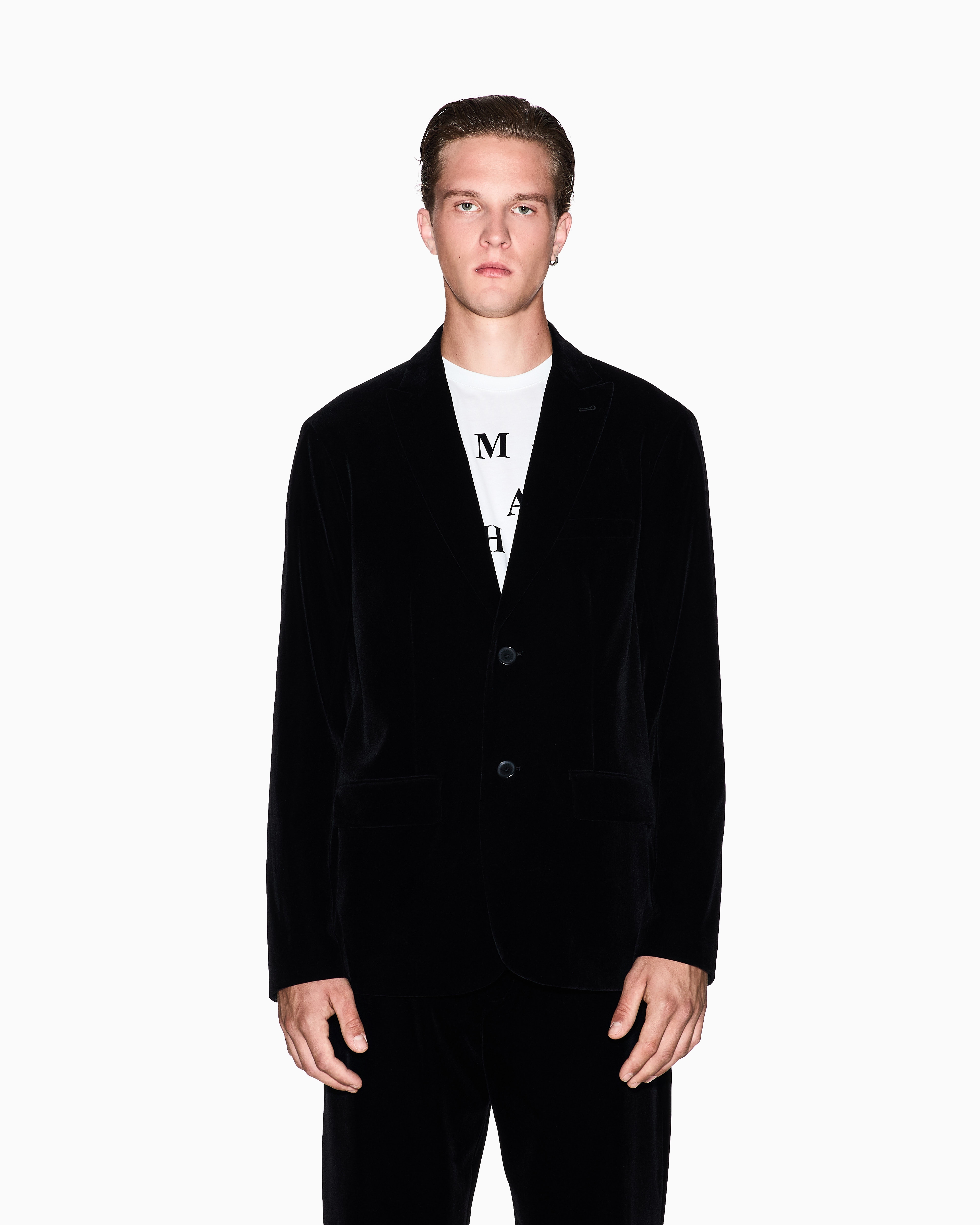 ジャケット・アウター armani exchange short velour jacket Velvet jacket | Armani Exchange