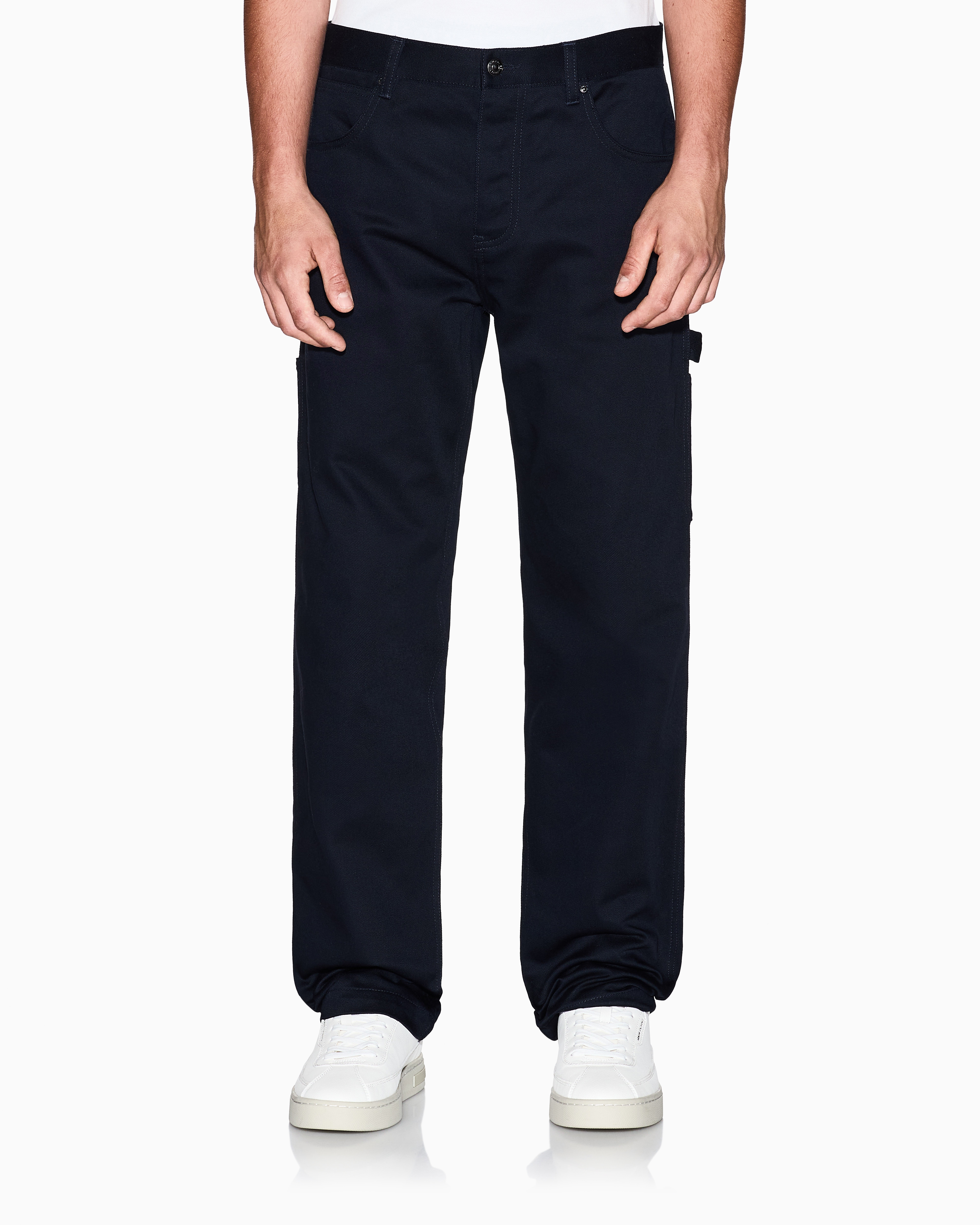 Armani Exchange - Regular fit cotton jeans, Man, Navy Blue, Size: