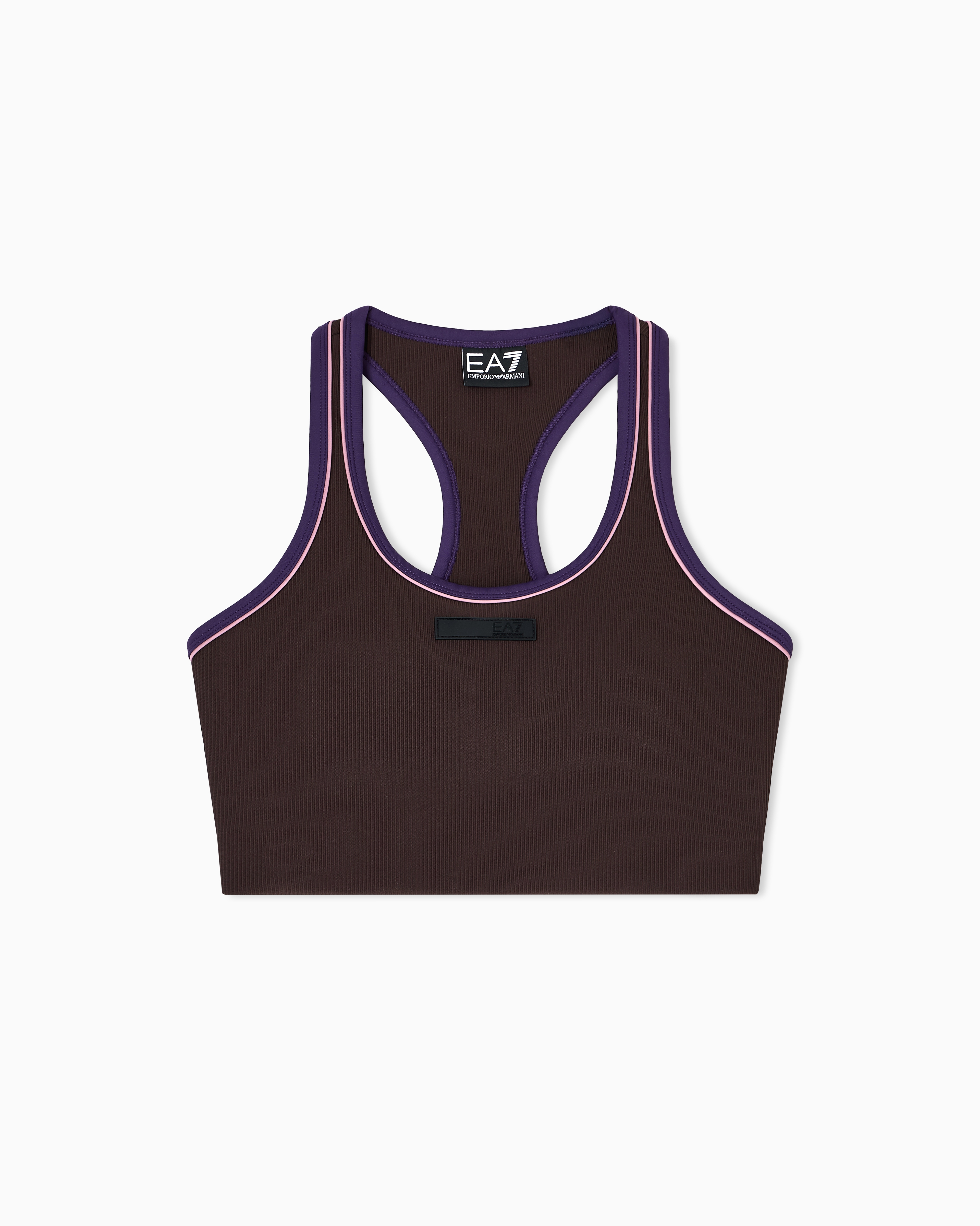 Dynamic Athlete sports bra in VIGOR7 technical fabric EA7