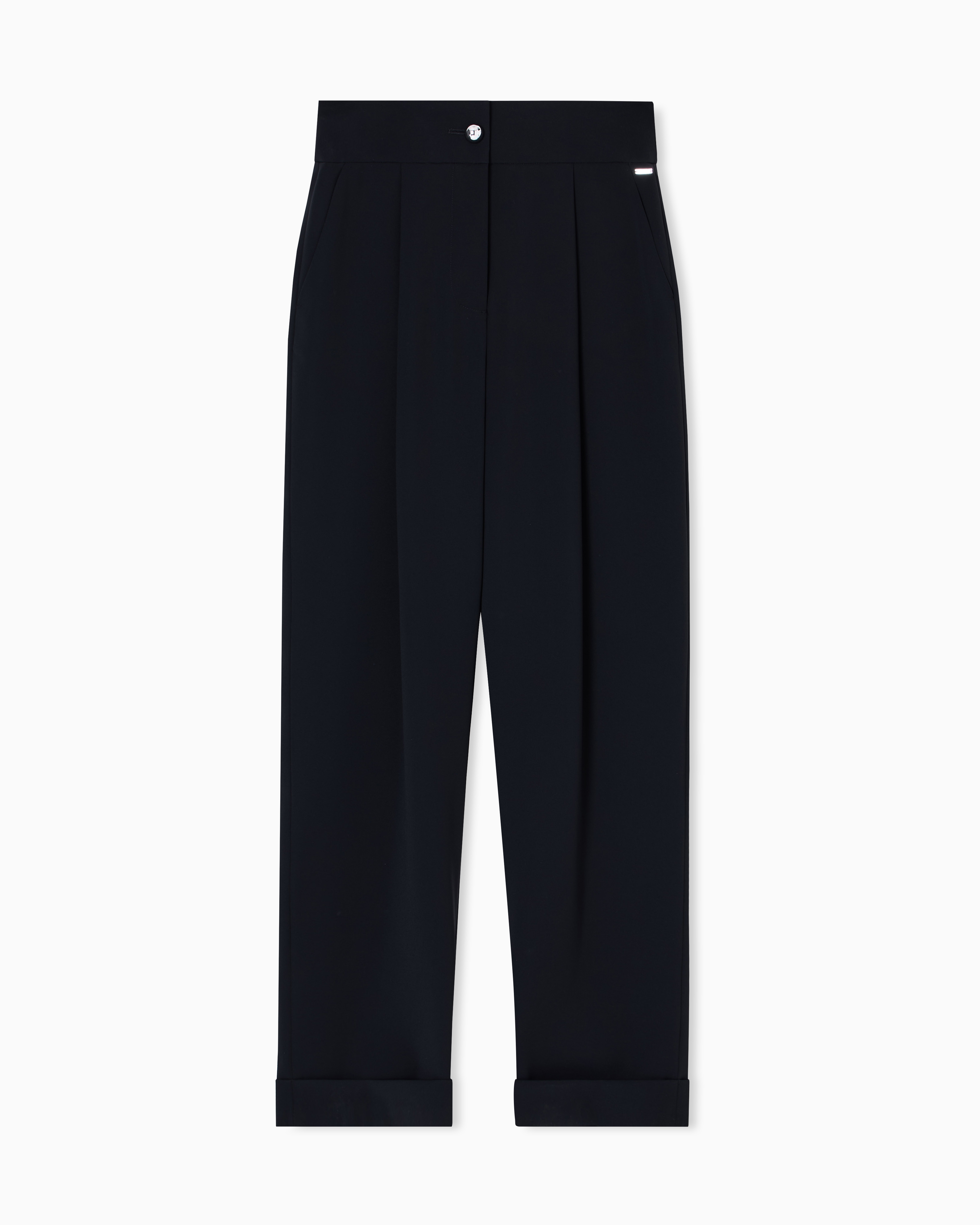 Armani Exchange - Formal Trousers, Woman, Black, Size: