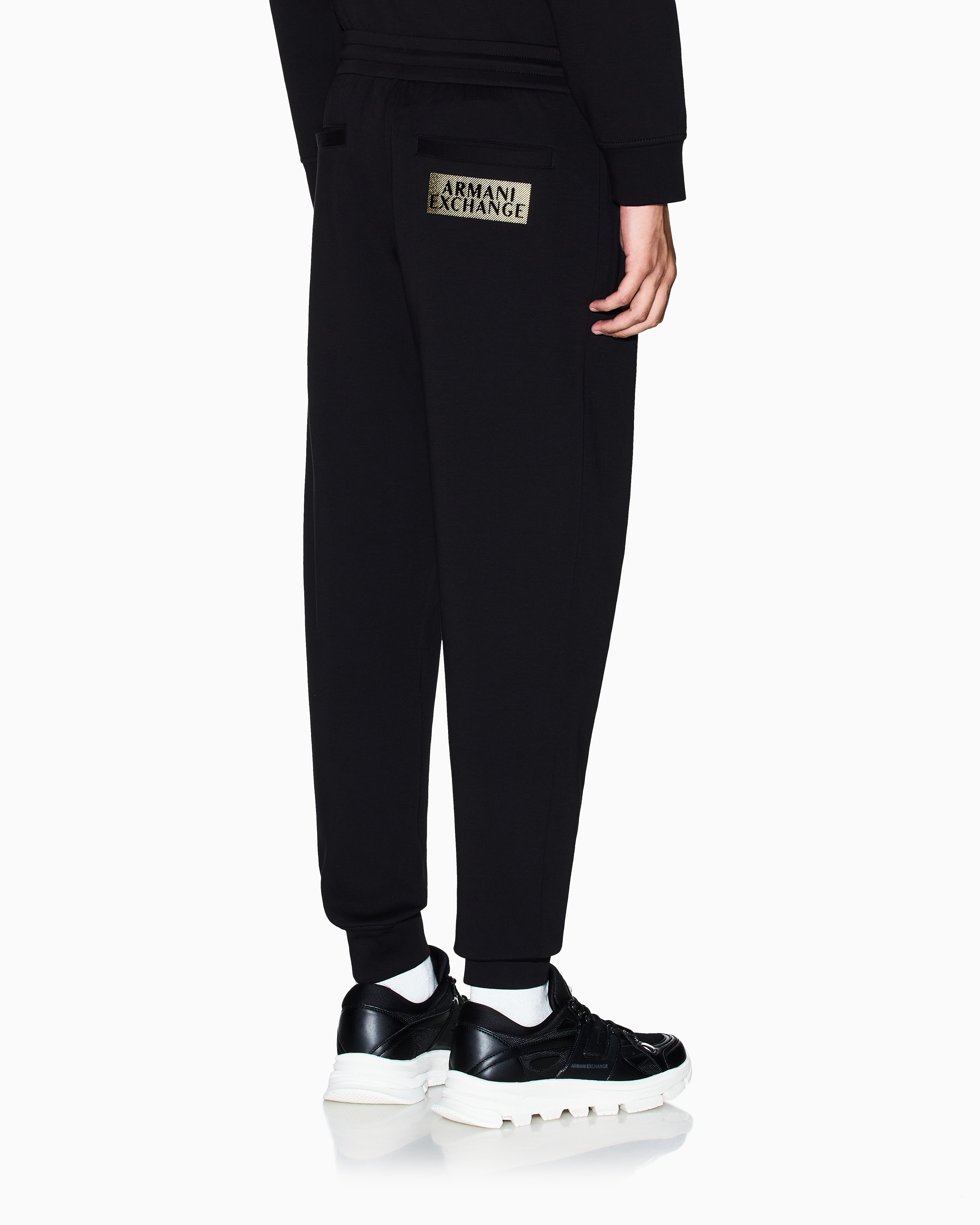 ゴールドロゴ スウェットジョガーパンツ | Armani Exchange