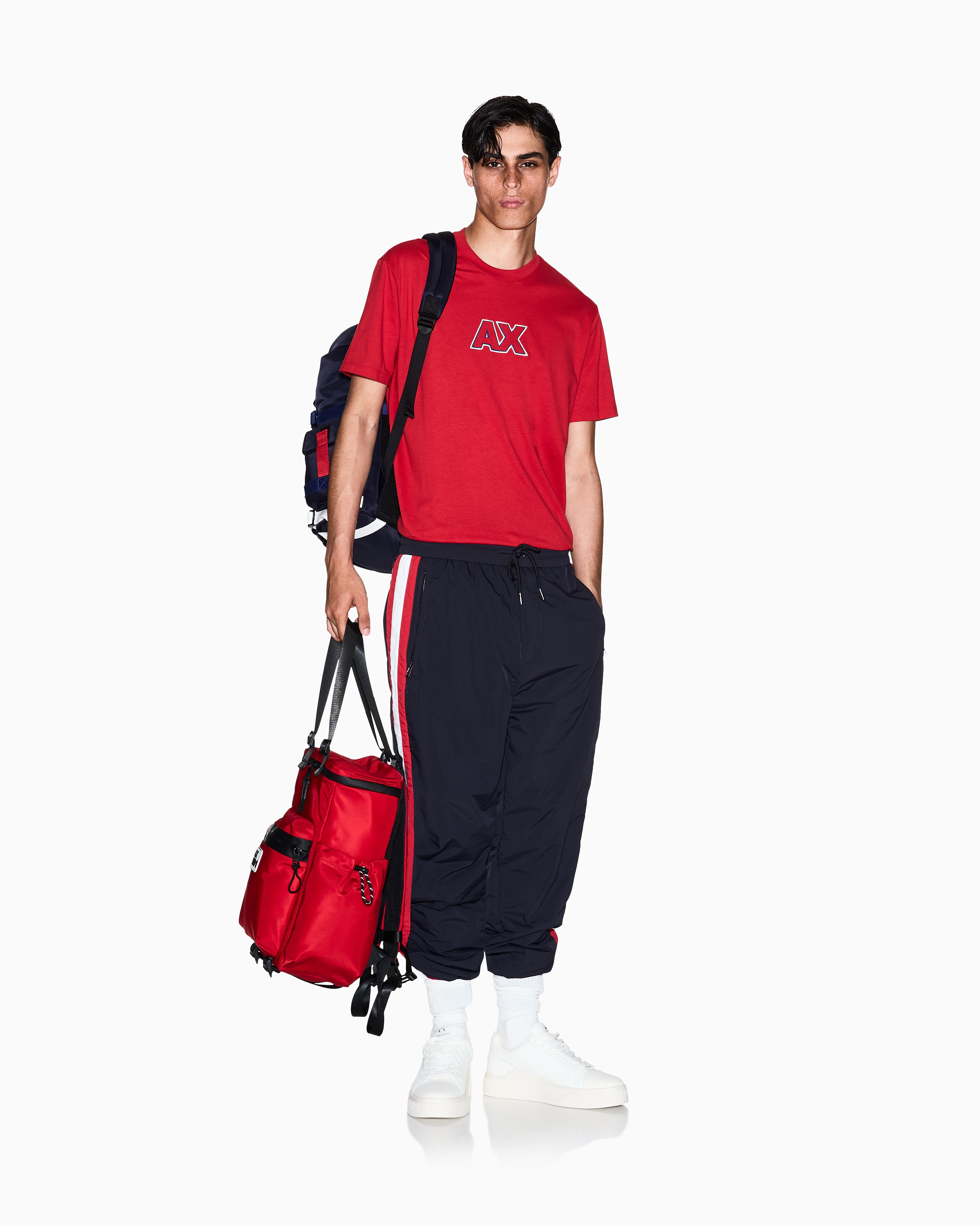 Armani Exchange - Regular Fit T-Shirts, Man, Red, Size: