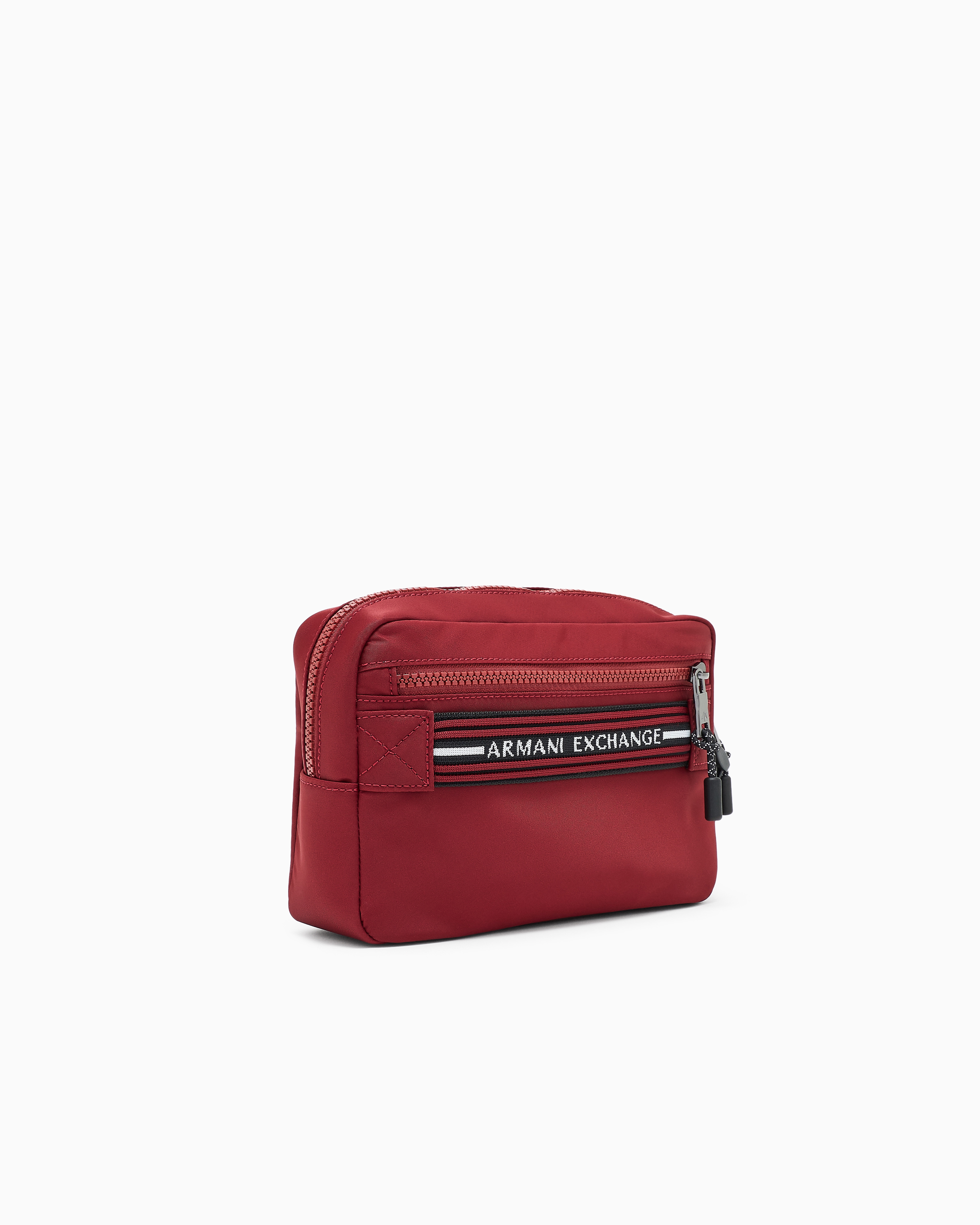 Armani Exchange - Pouch with logo, Man, Burgundy, Size: TU