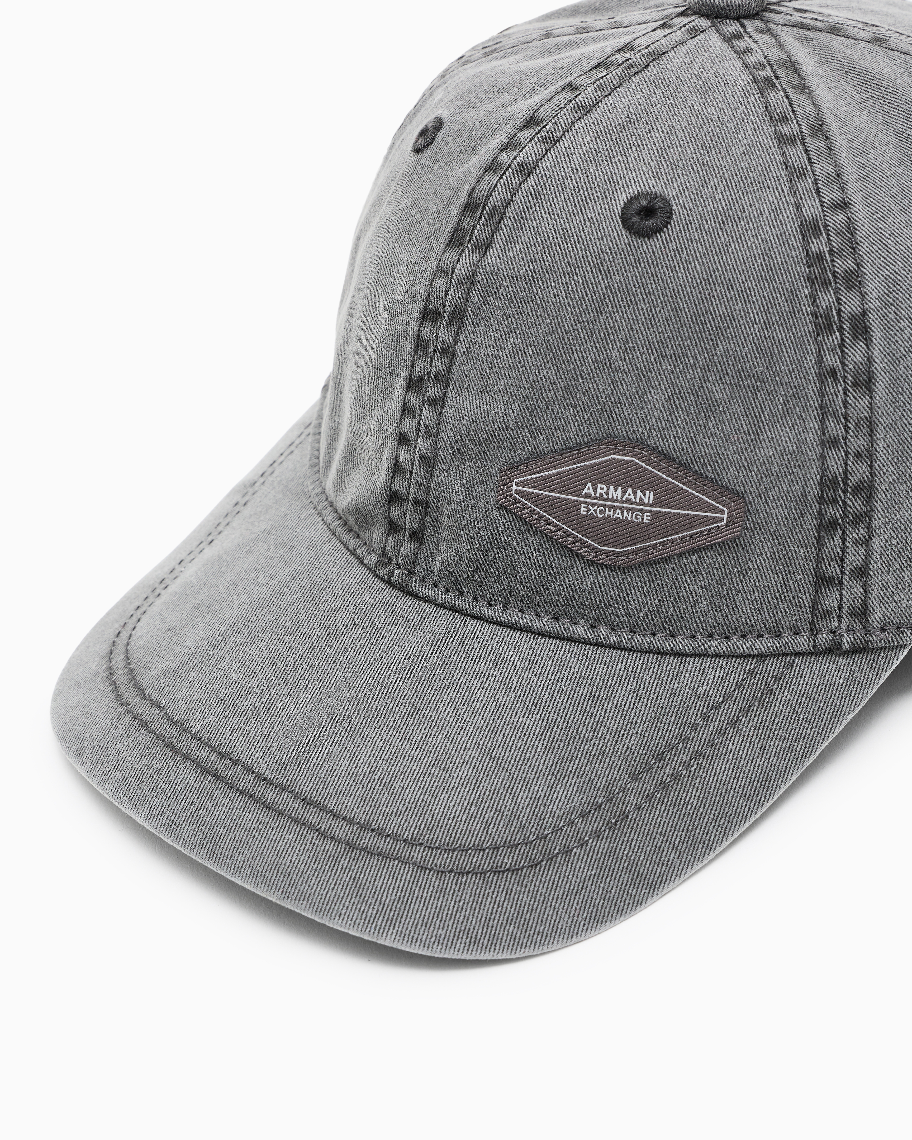 Embroidered denim hat