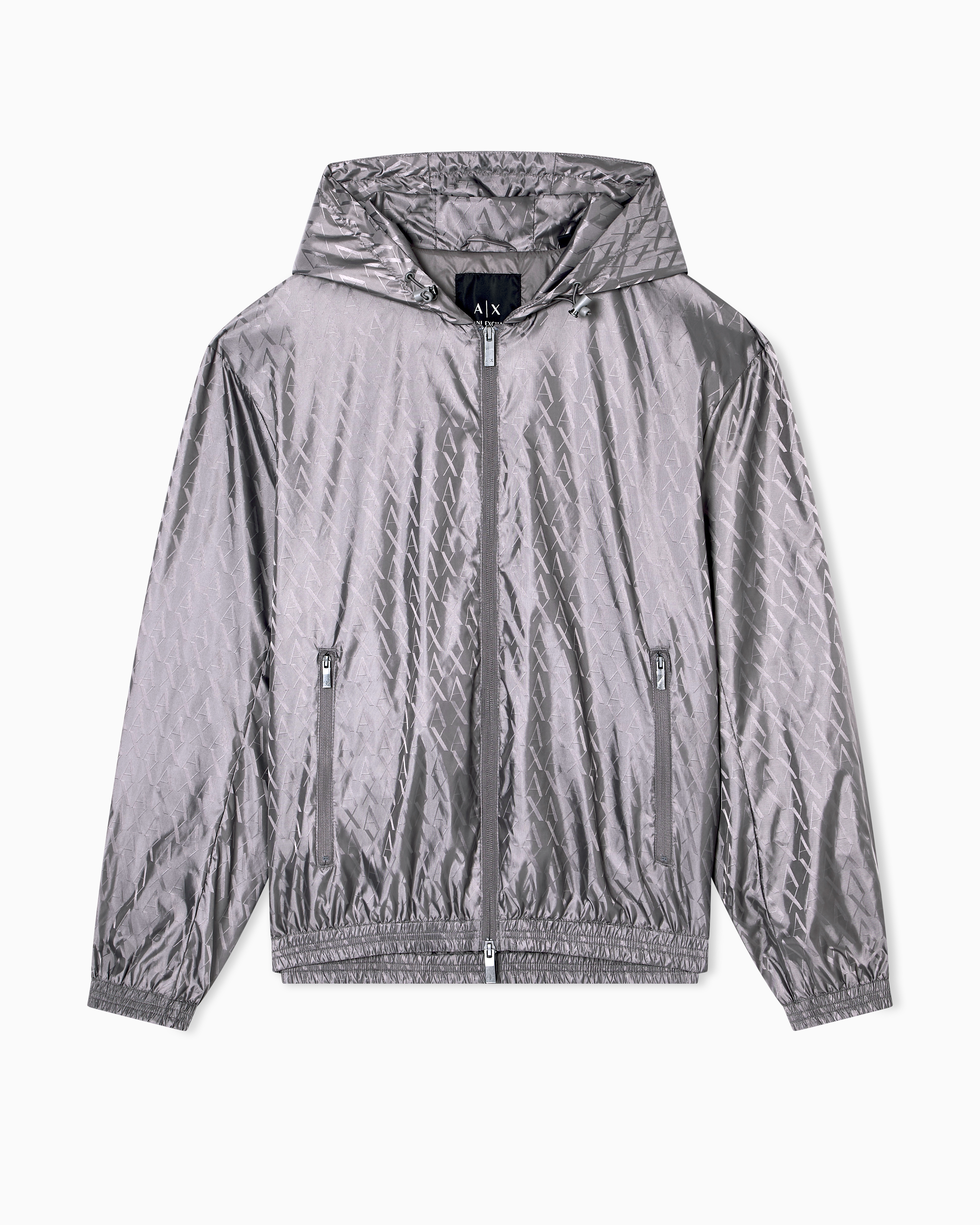 Jacket with allover logo
