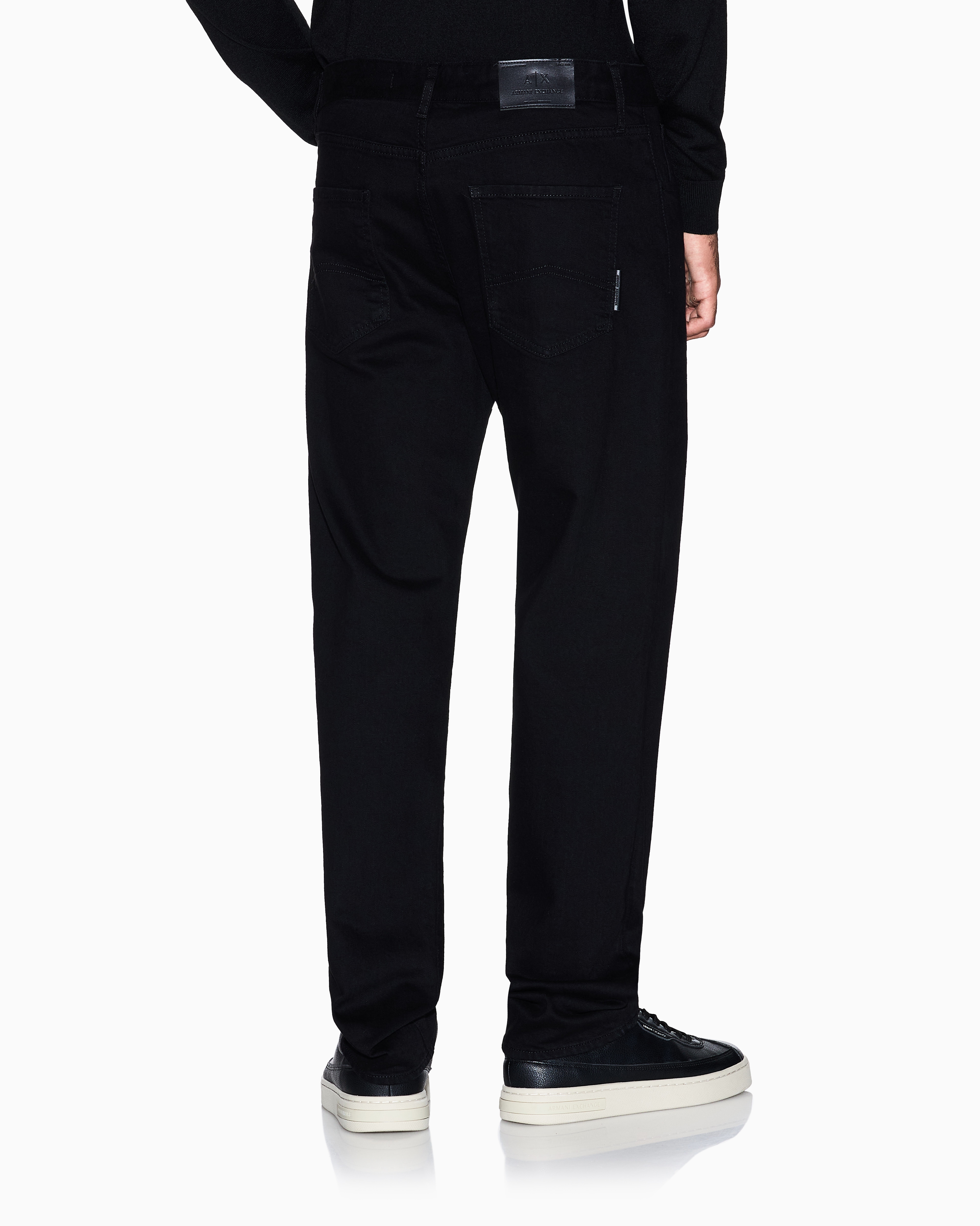 Armani Exchange - Straight fit jeans comfort denim, Man, Black, Size: