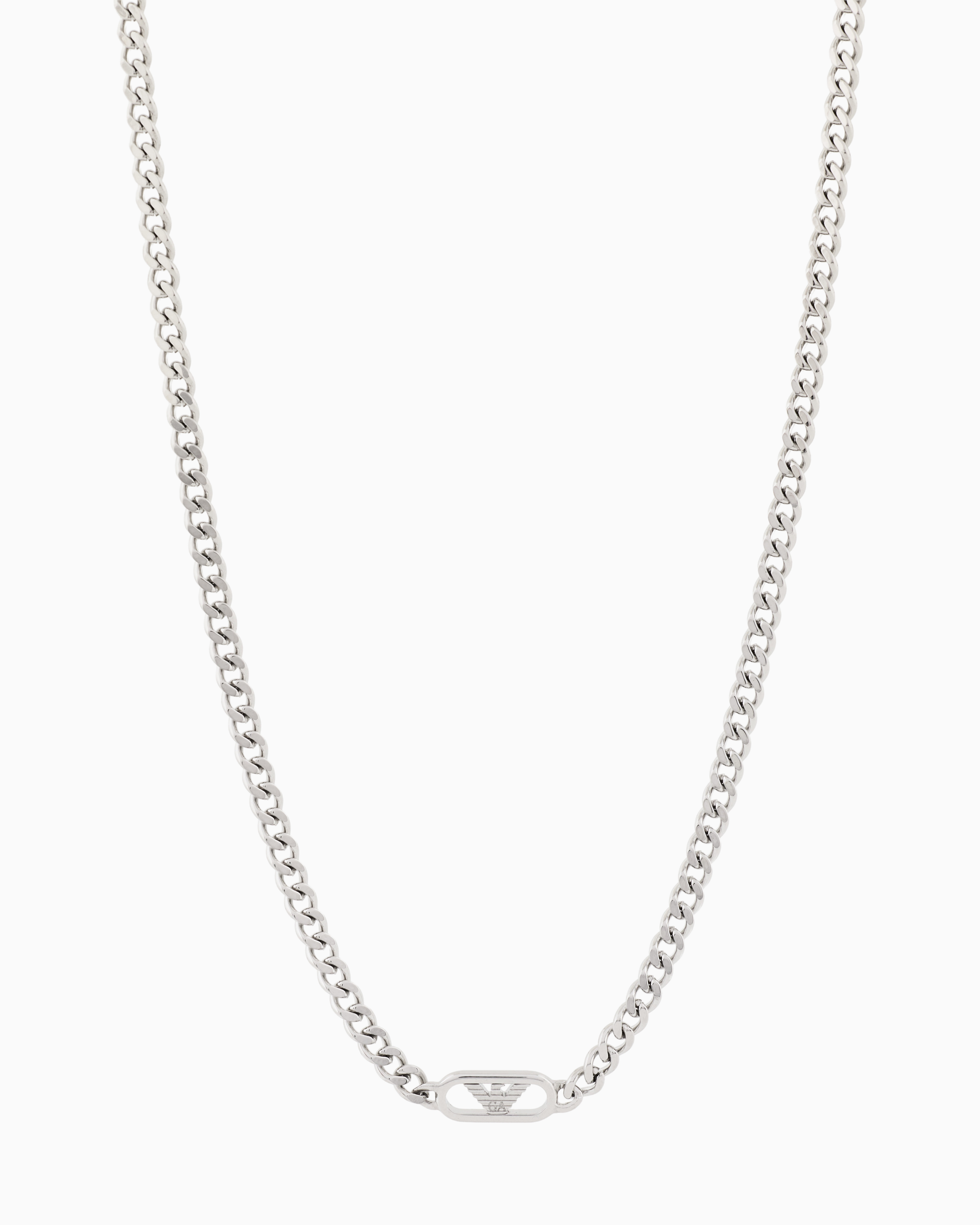 Emporio Armani -  Stainless Steel Chain Necklace, Man, Multicoloured, Size: TU