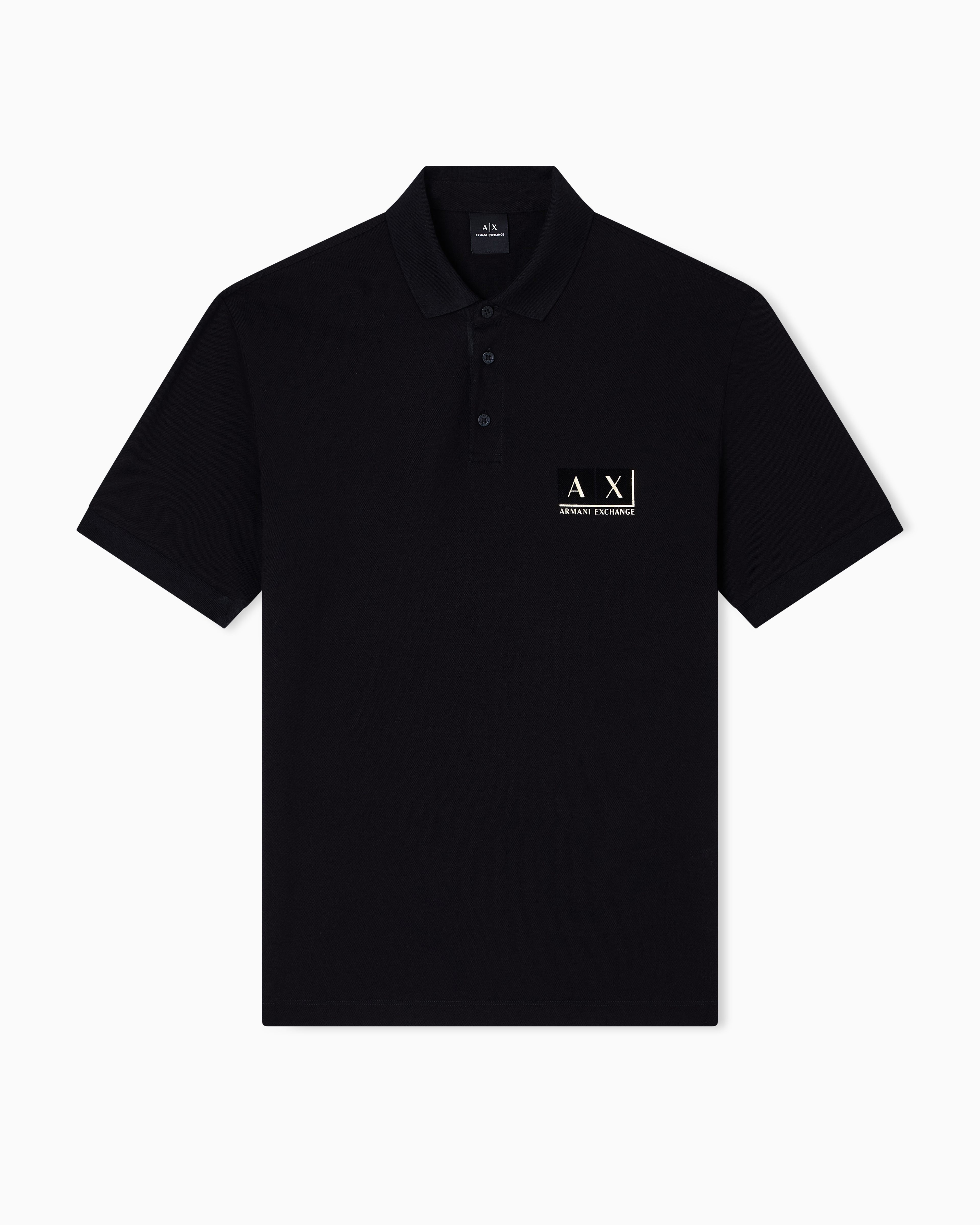 Armani Exchange - Polo Shirts, Man, Black, Size: