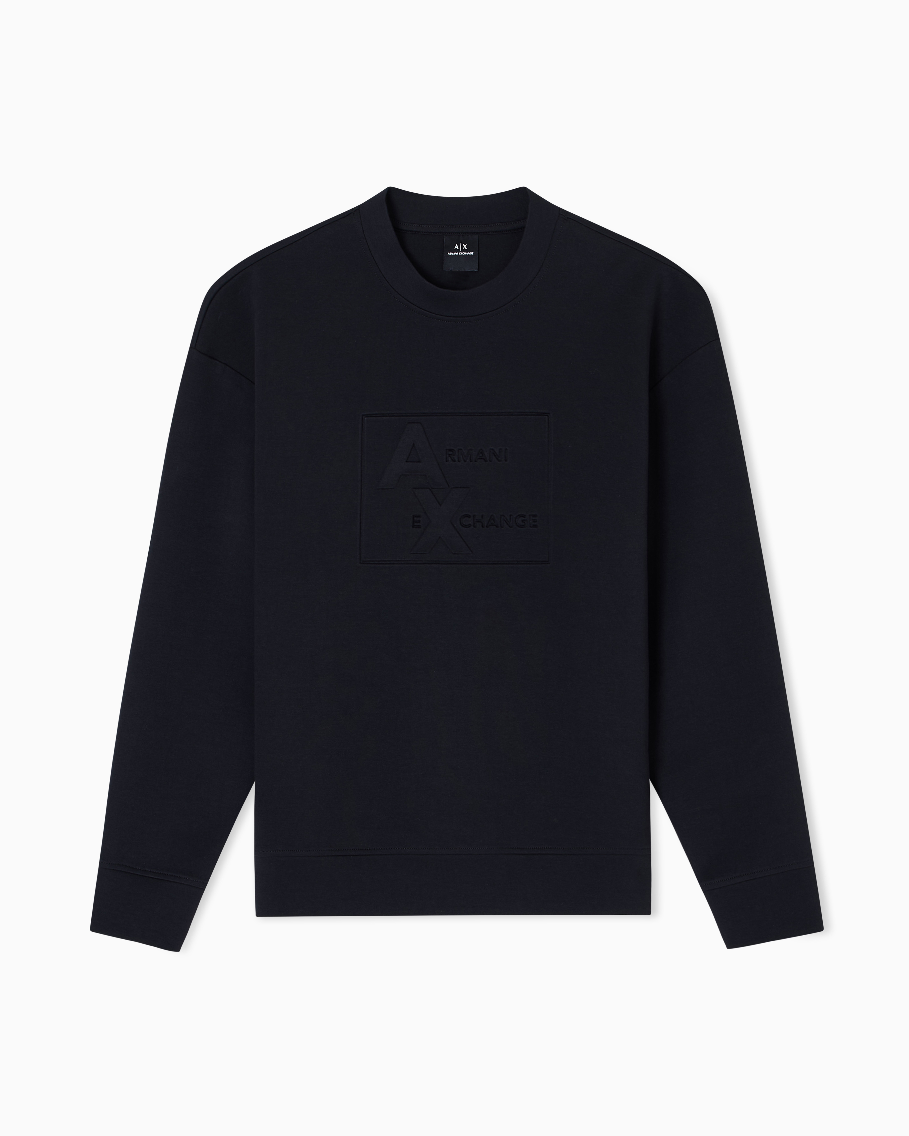 Sweatshirt with embossed logo