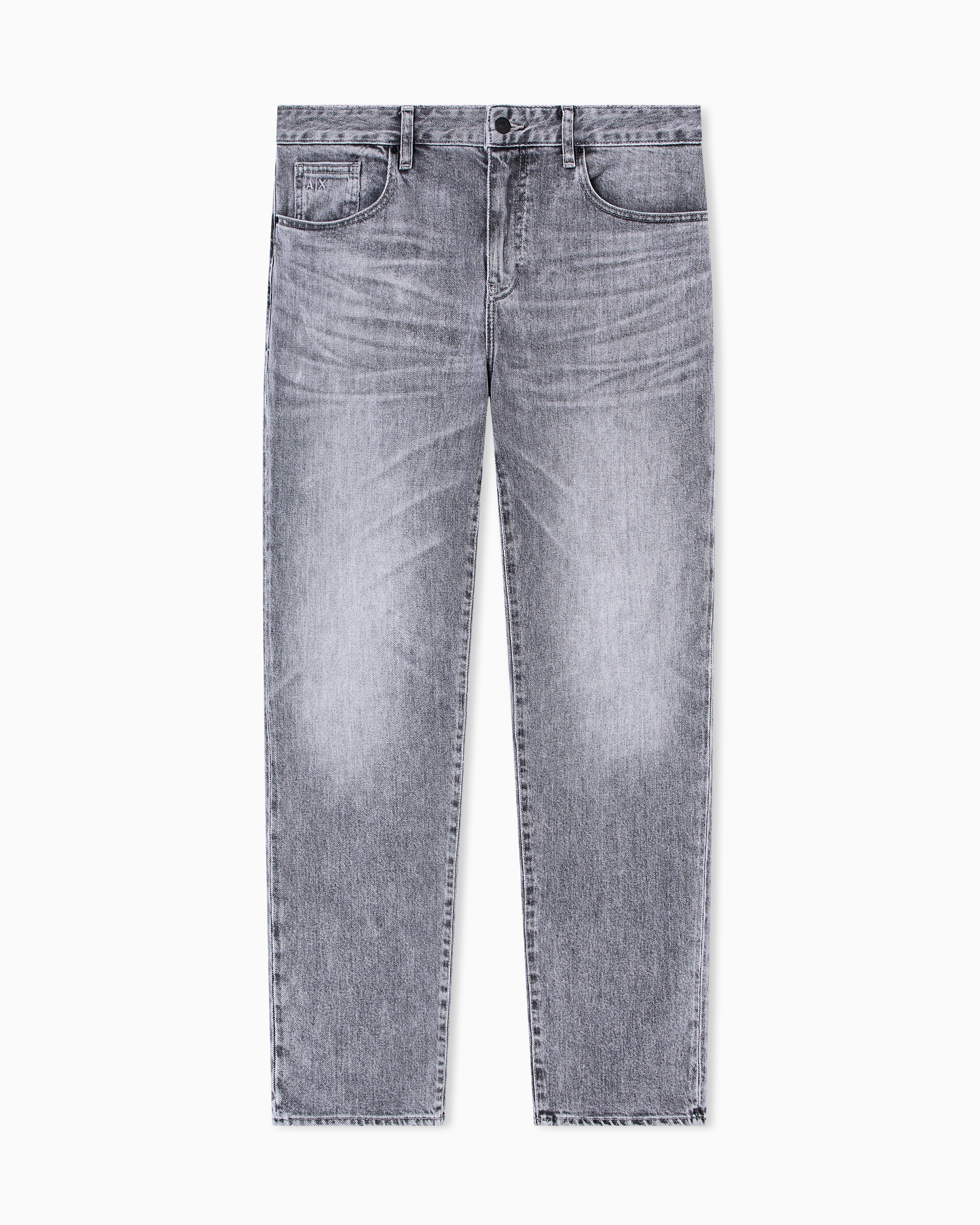 Armani Exchange - Slim-fit denim jeans, Man, Grey, Size: