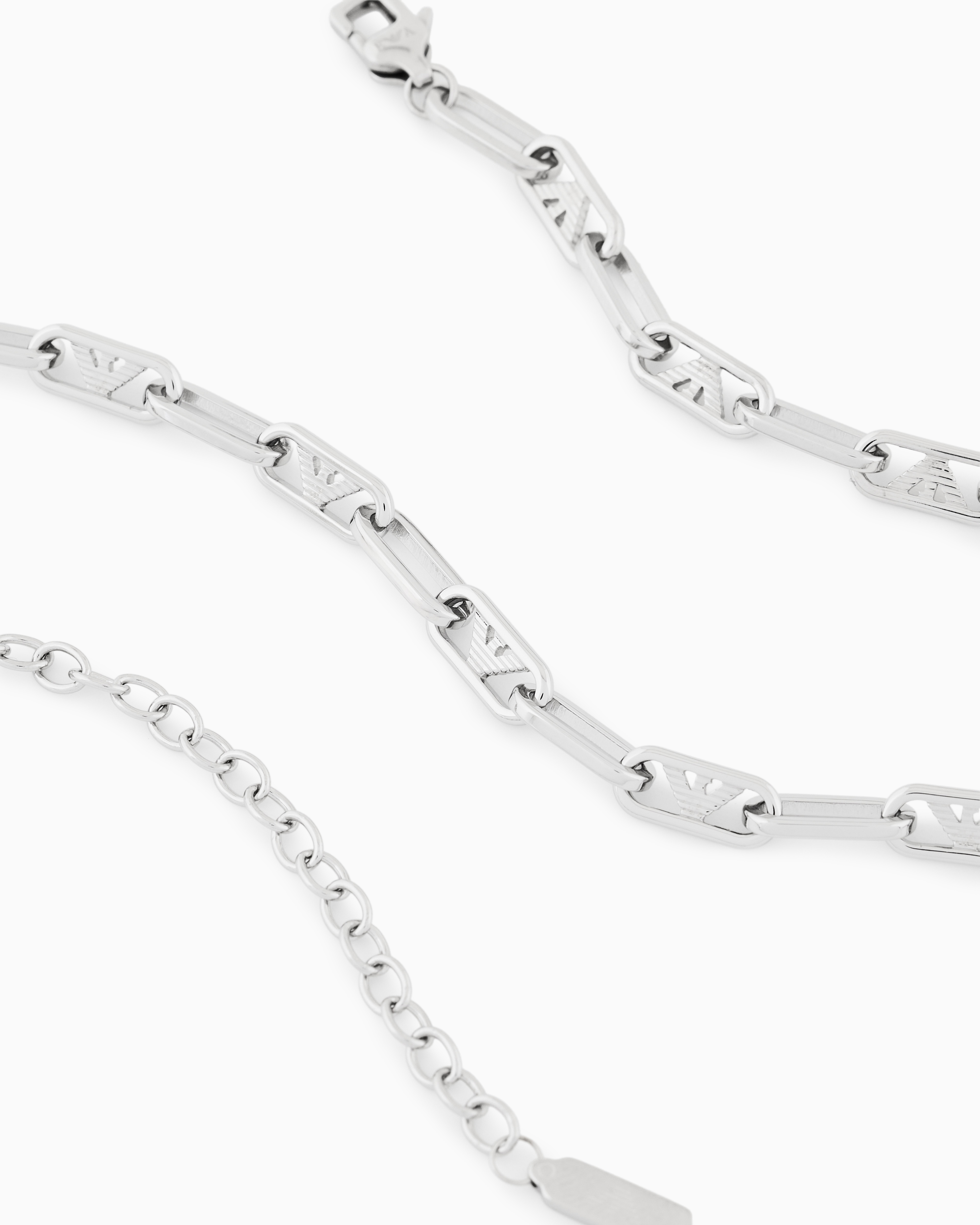 Emporio Armani -  Stainless Steel Chain Necklace, Man, Multicoloured, Size: TU