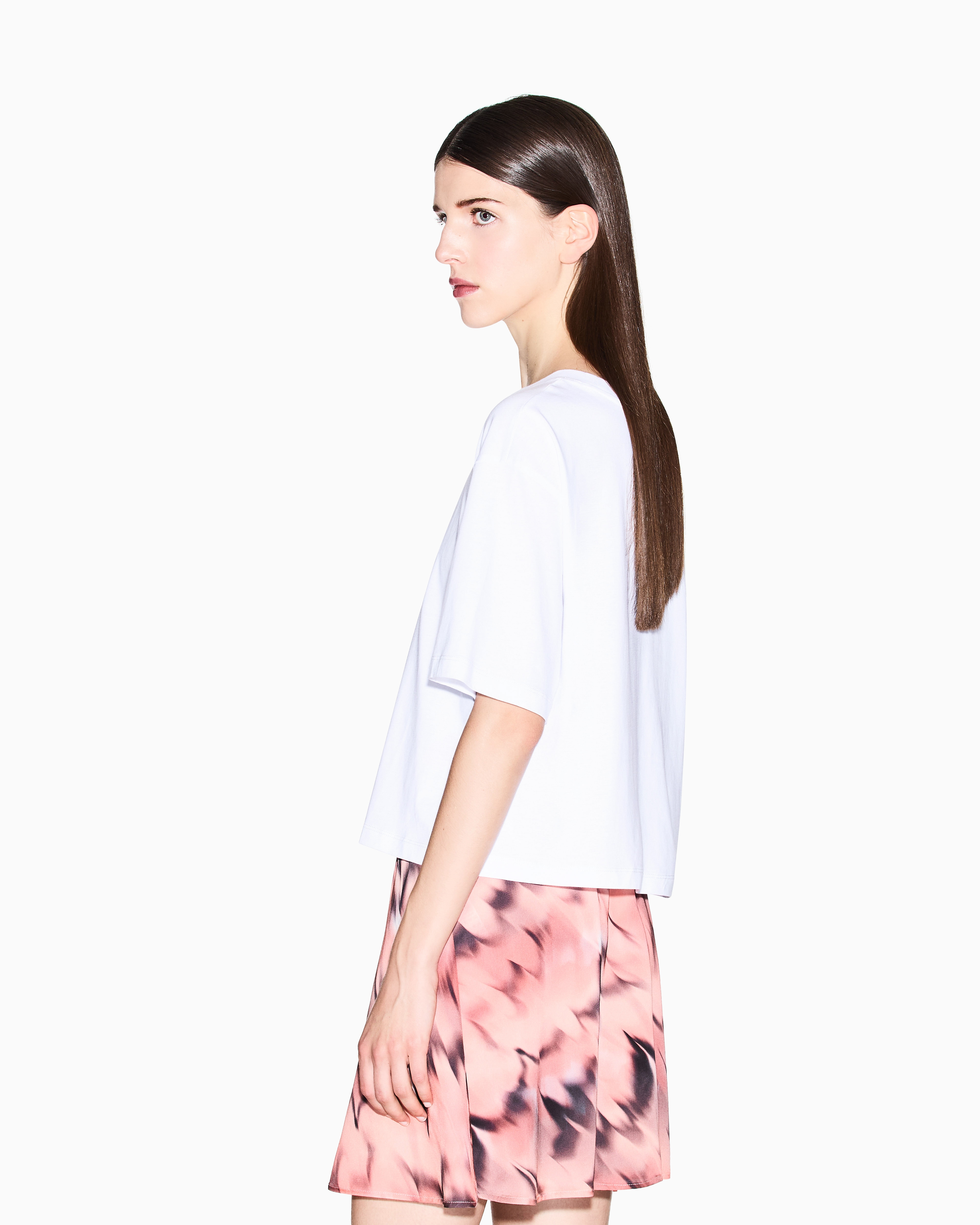 Cropped T-shirt with logo