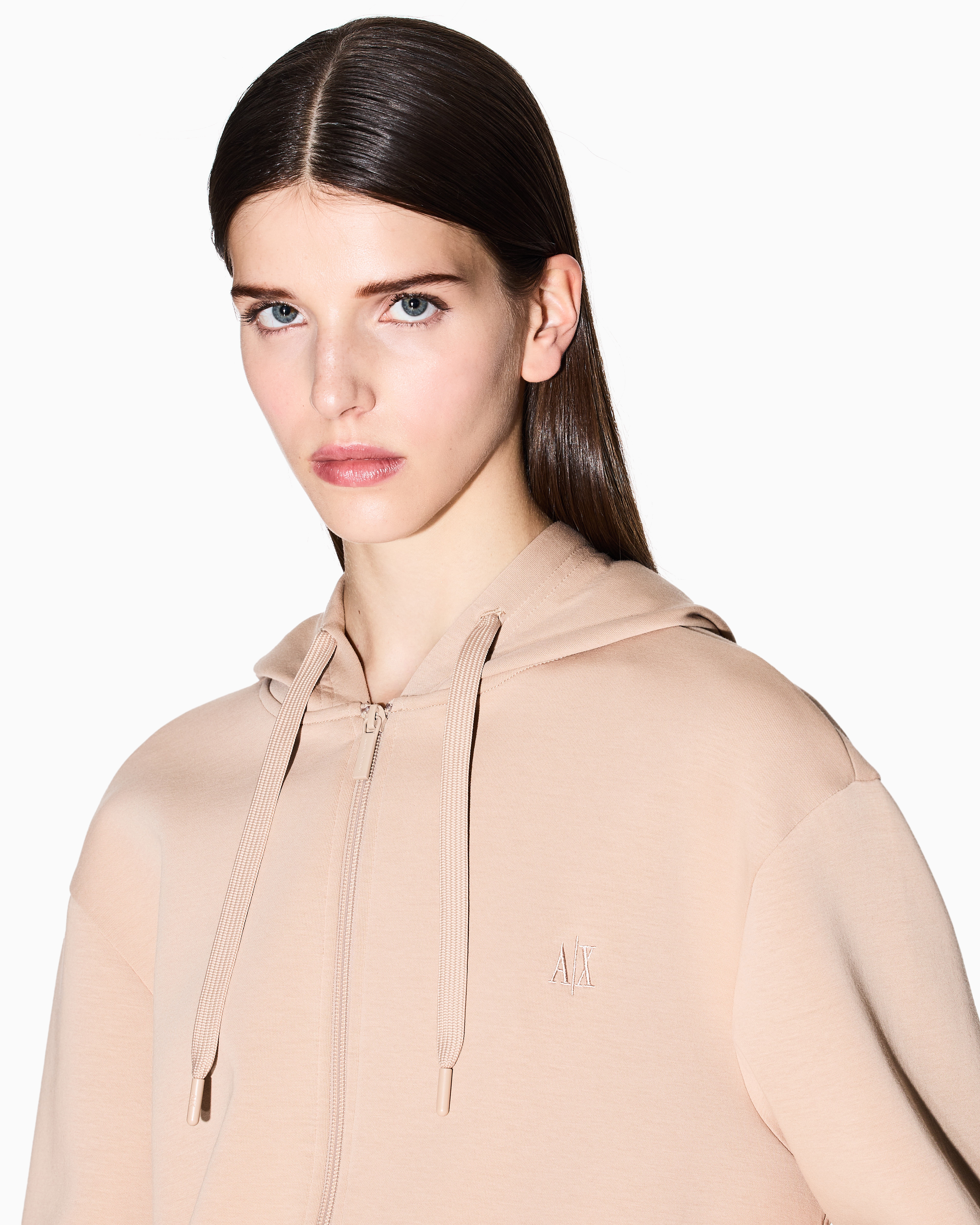 Stretch bonded cotton sweatshirt