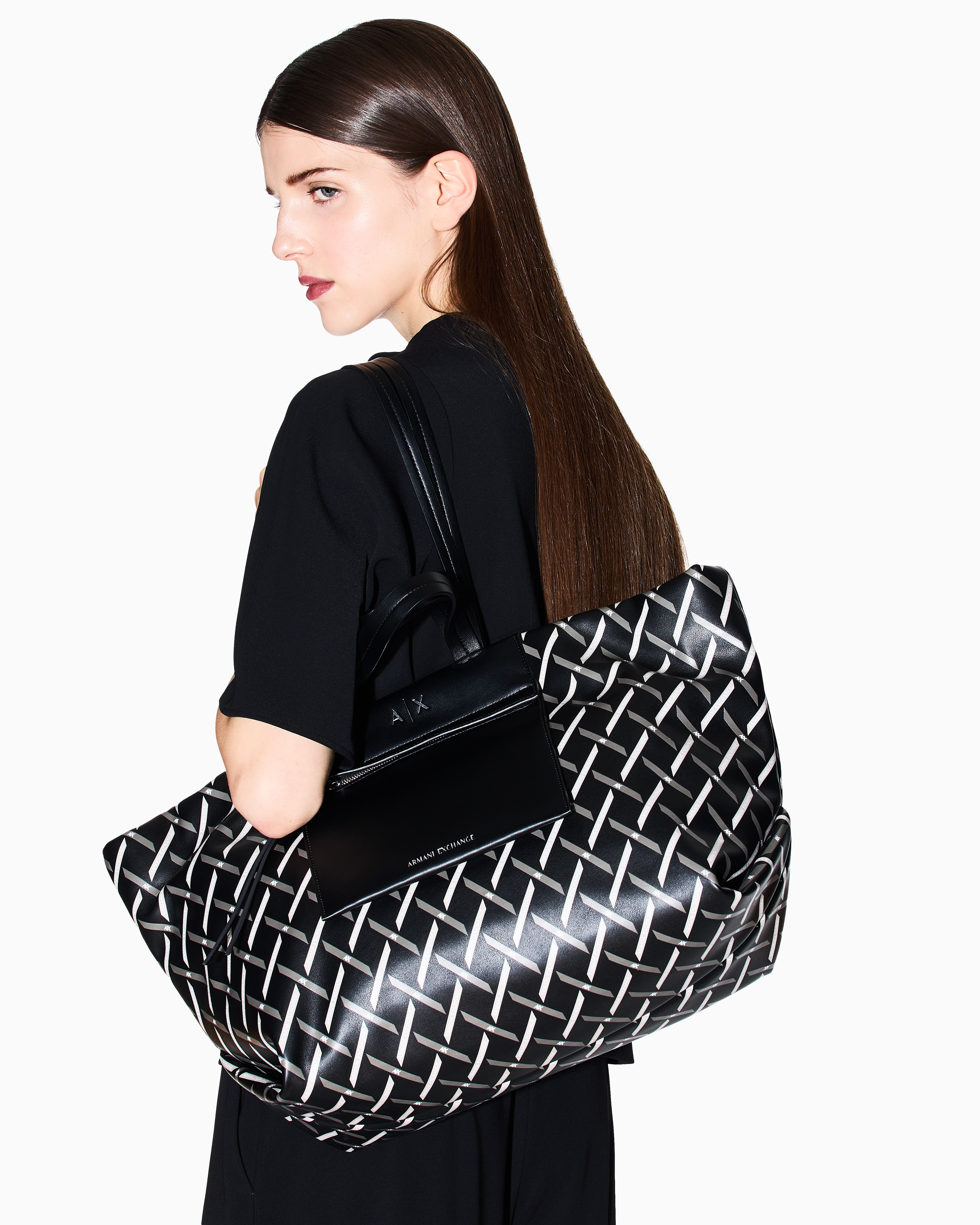 Large shopper bag with two handles