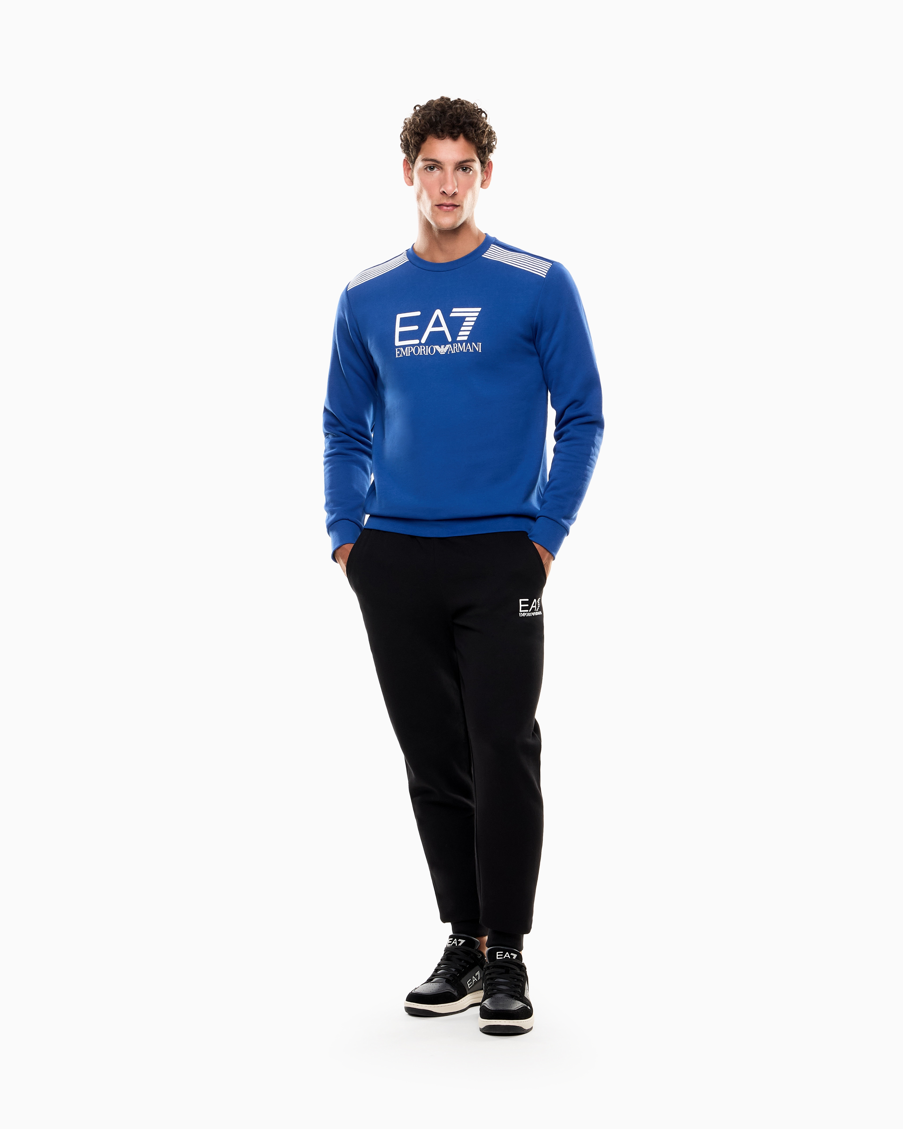 ASV 7 Lines cotton-blend joggers | EA7