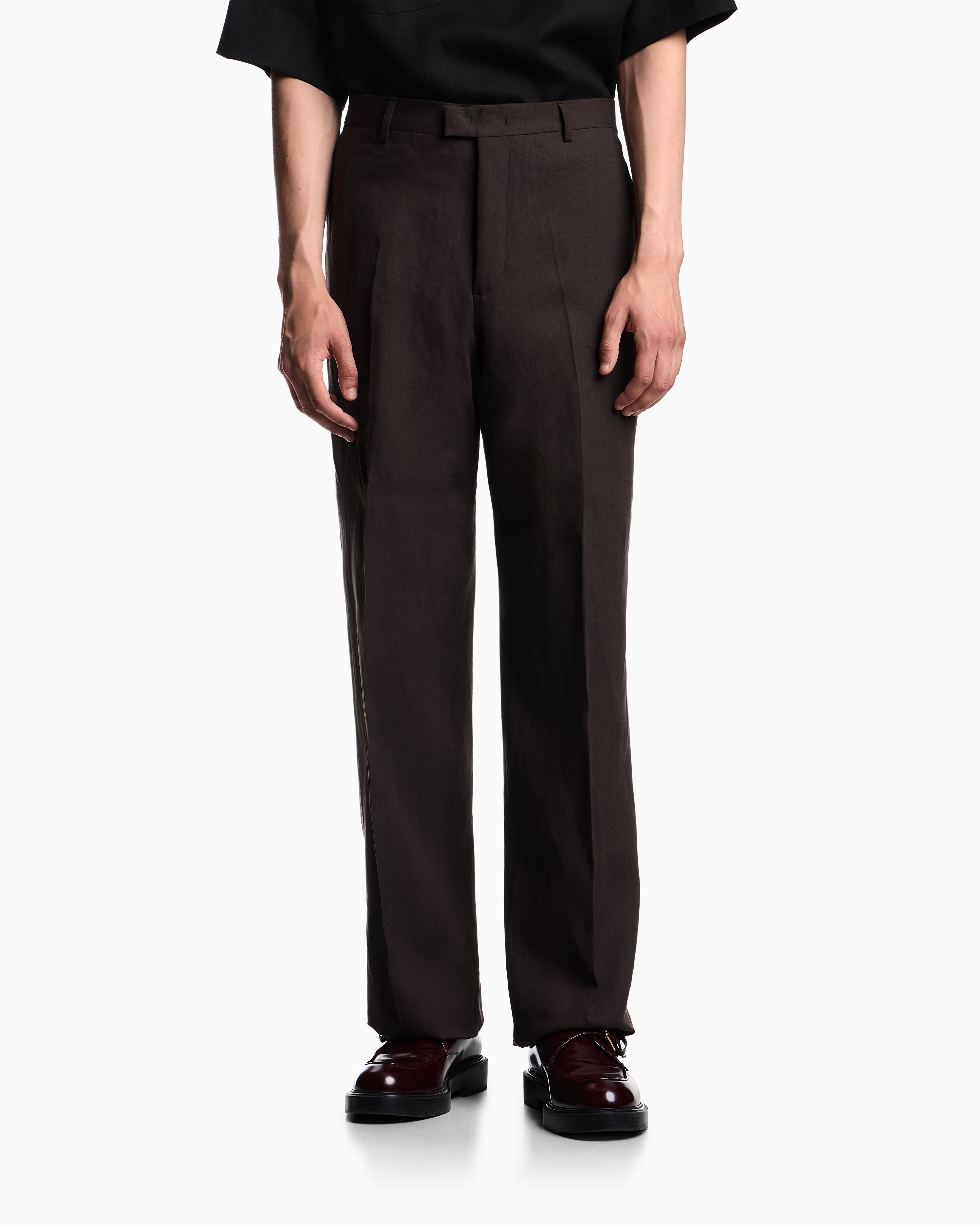 パンツ ピュアリネン | Emporio Armani