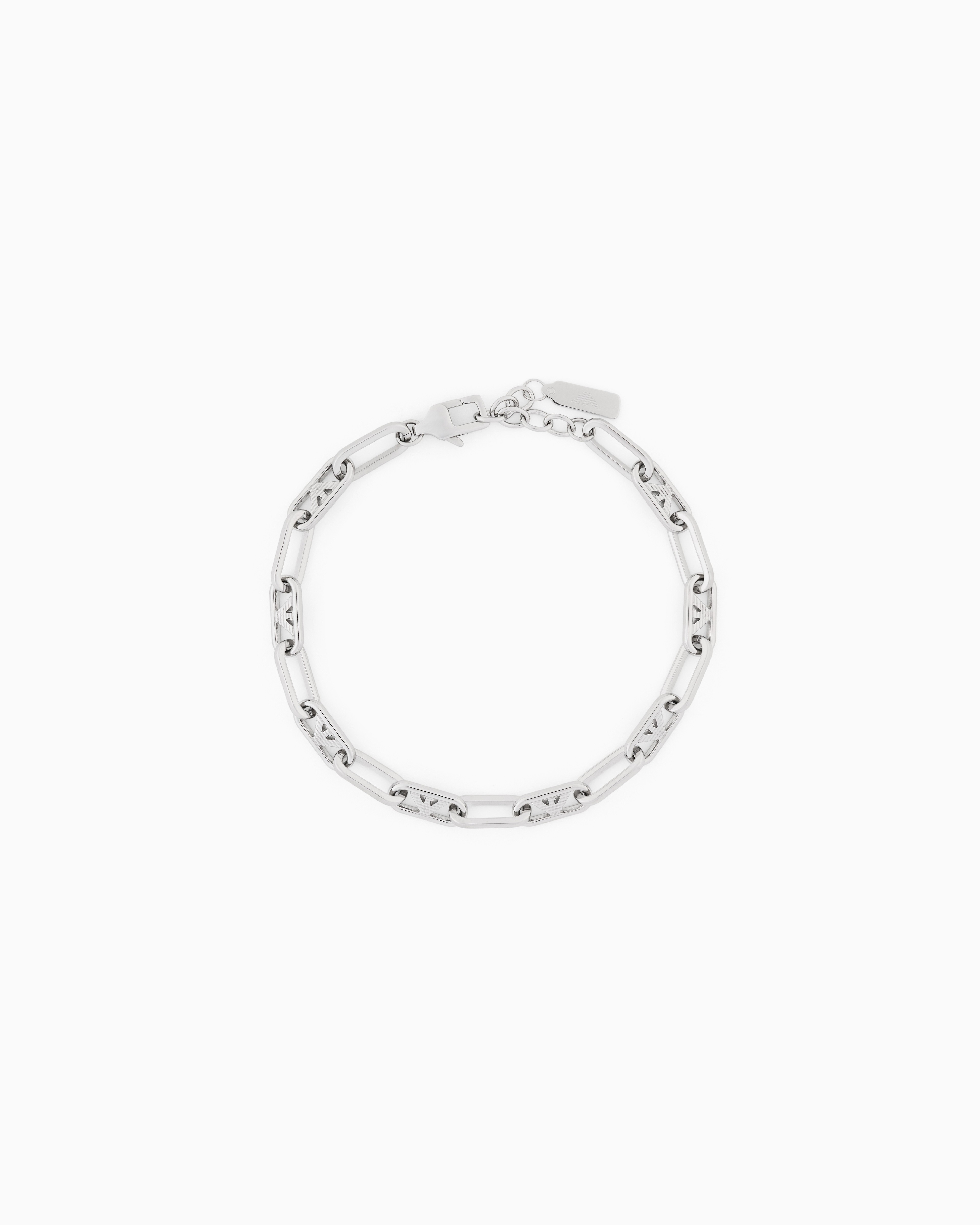 Emporio Armani -  Stainless Steel Chain Bracelet, Man, Multicoloured, Size: TU