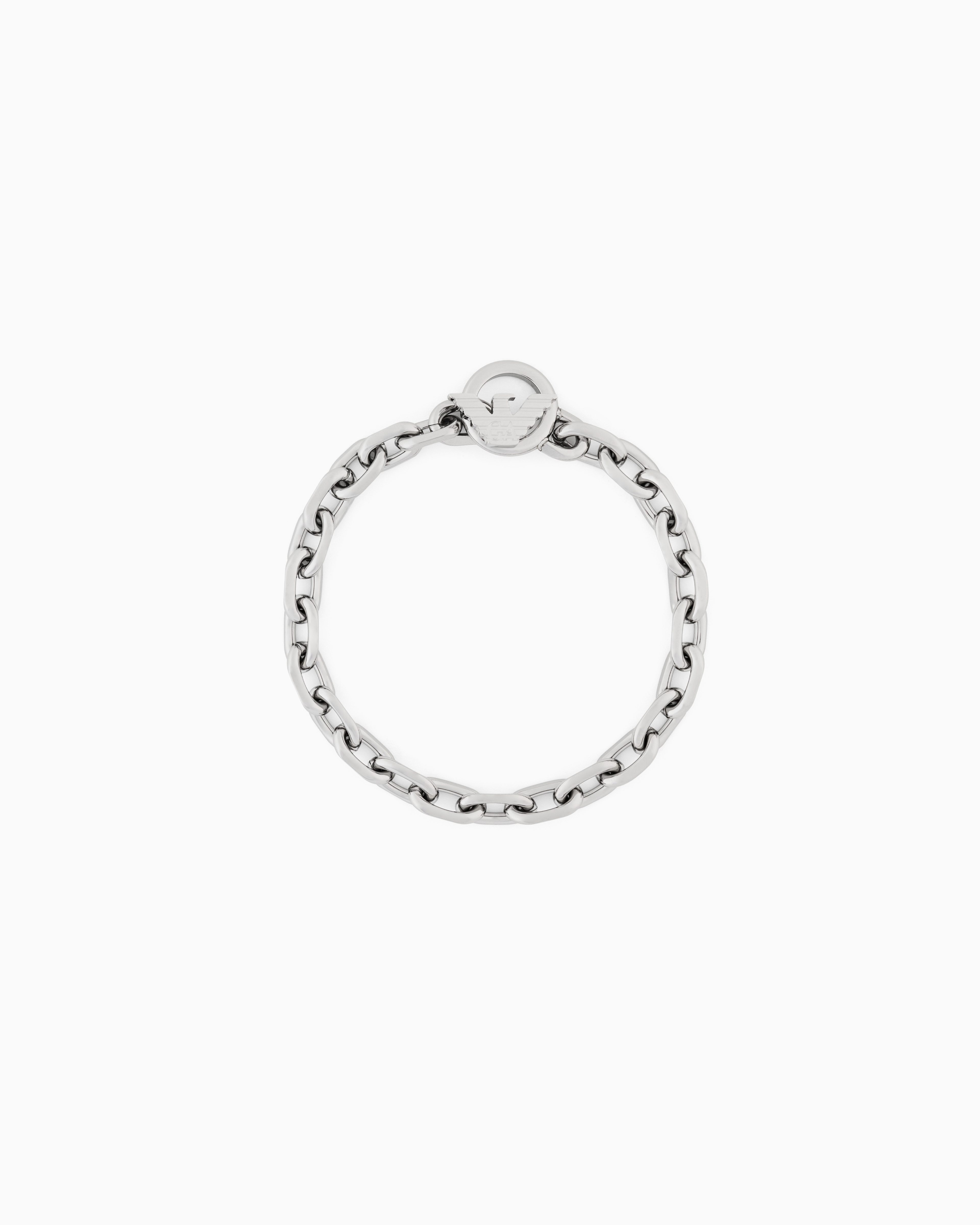 Emporio Armani -  Stainless Steel ID Bracelet, Man, Multicoloured, Size: TU