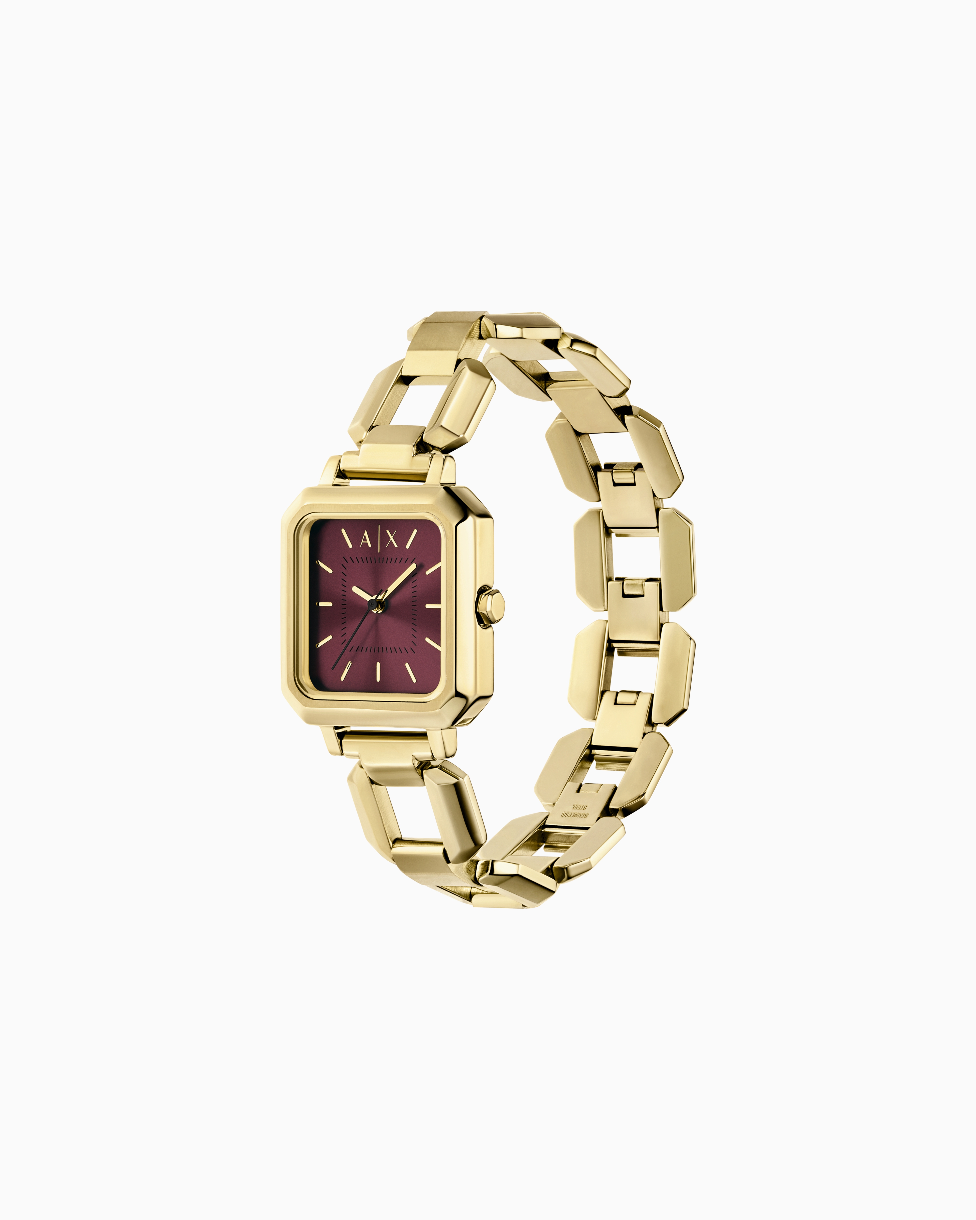 Armani Exchange - Three-Hand Gold-Tone Stainless Steel Watch, Woman, Multicoloured, Size: TU