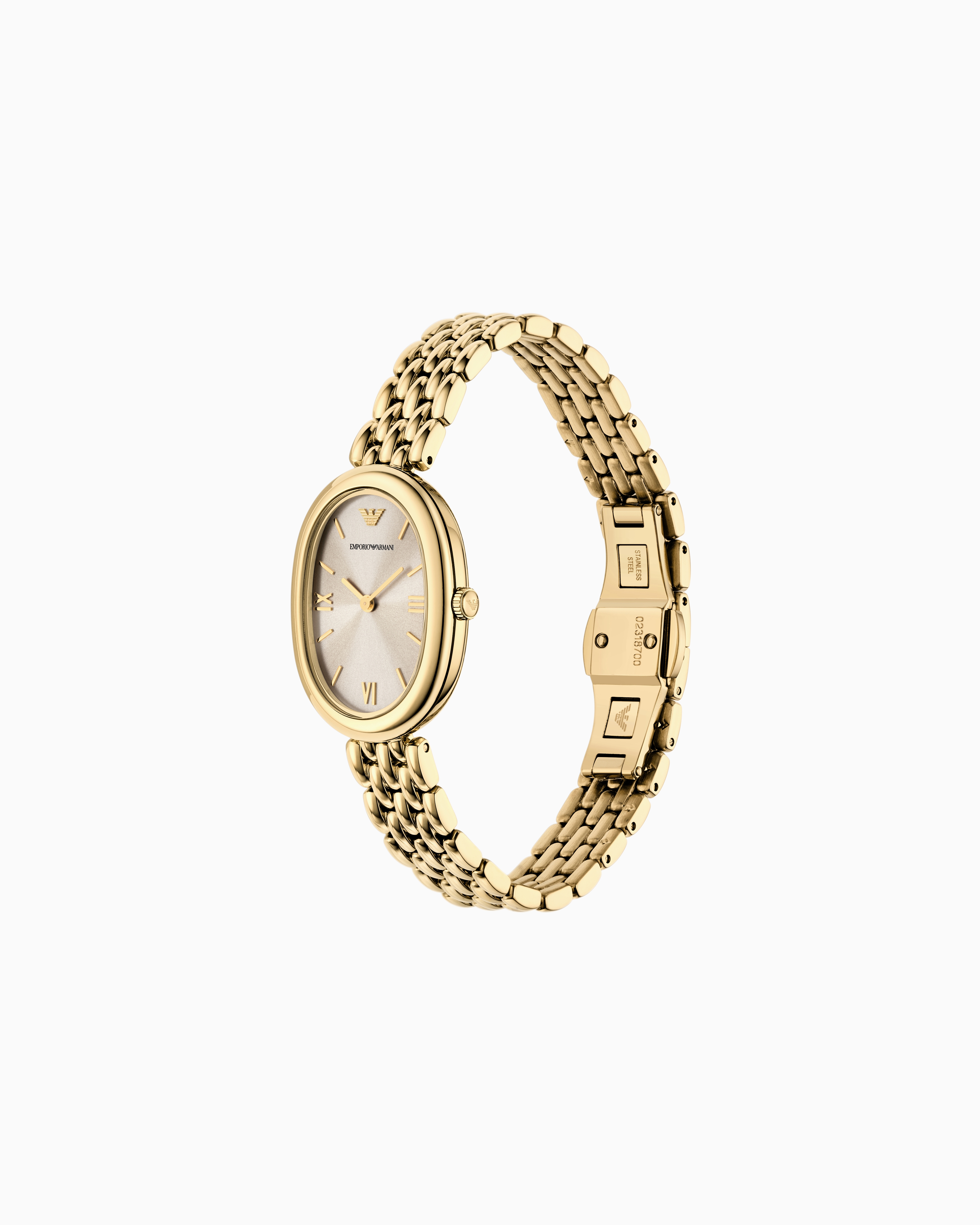 Emporio Armani - Two-Hand Gold-Tone Stainless Steel Watch, Woman, Multicoloured, Size: TU