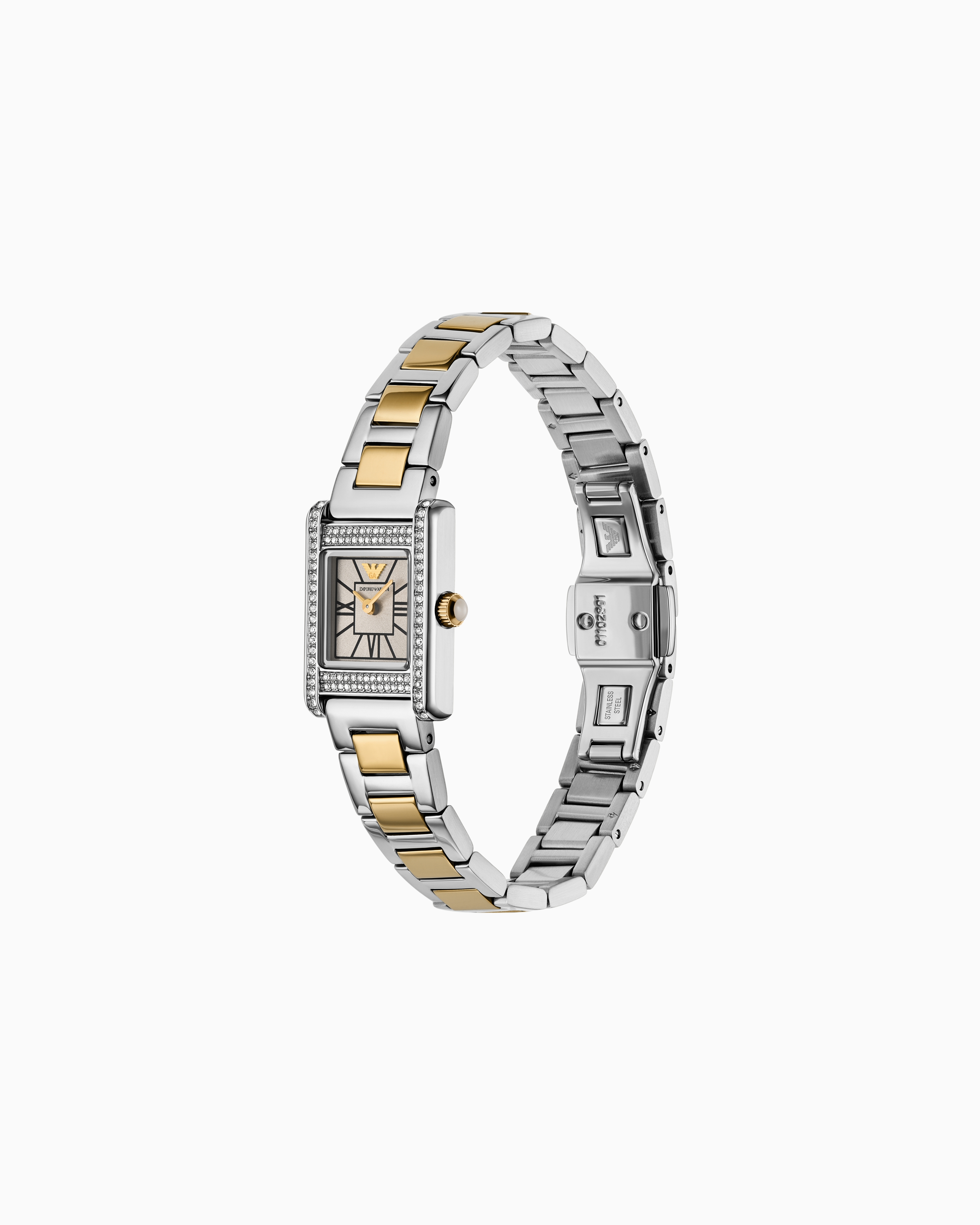 Emporio Armani - Two-Hand Gold-Tone Stainless Steel Watch, Woman, Multicoloured, Size: TU