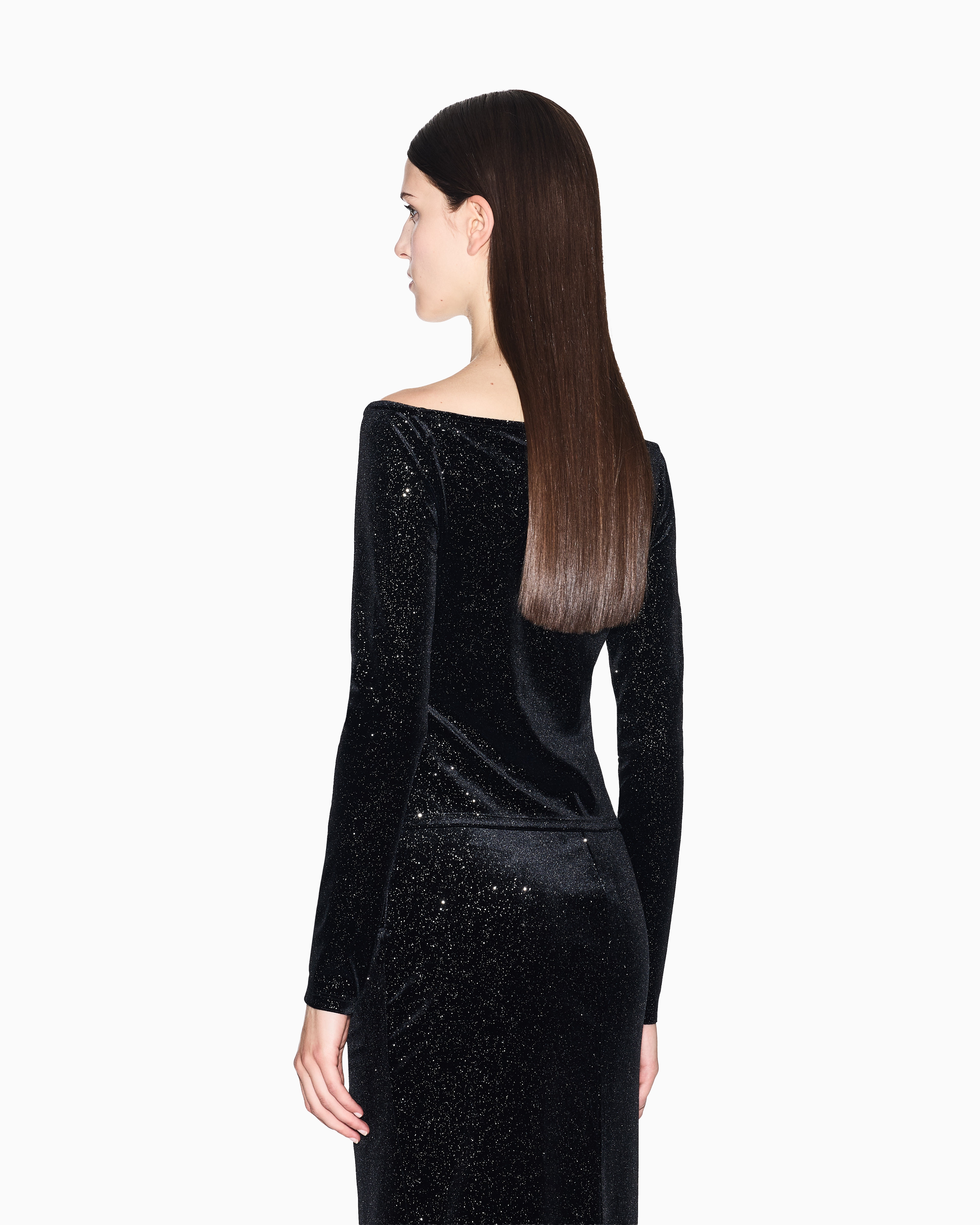 Glitter fabric sweater