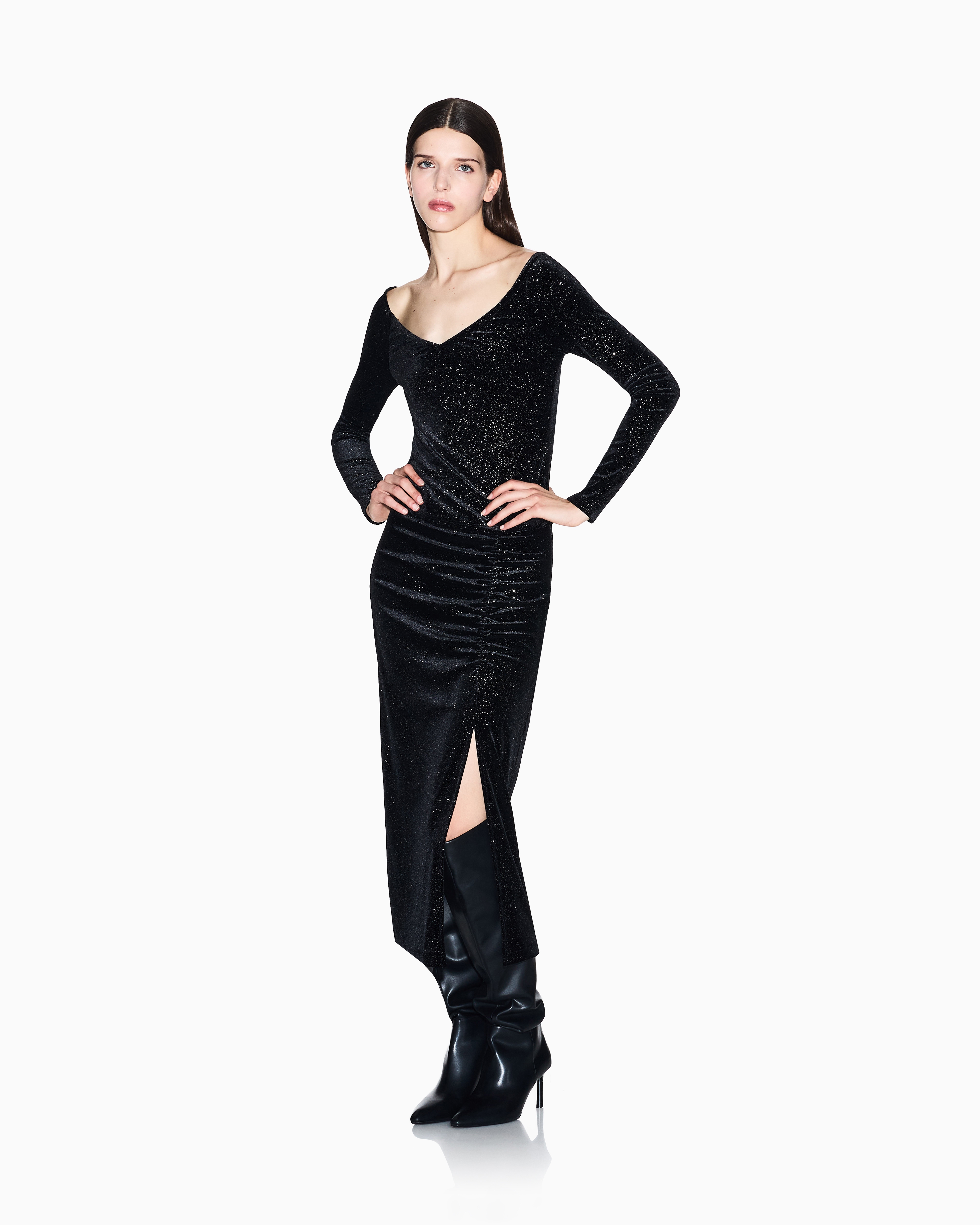 Glitter fabric sweater