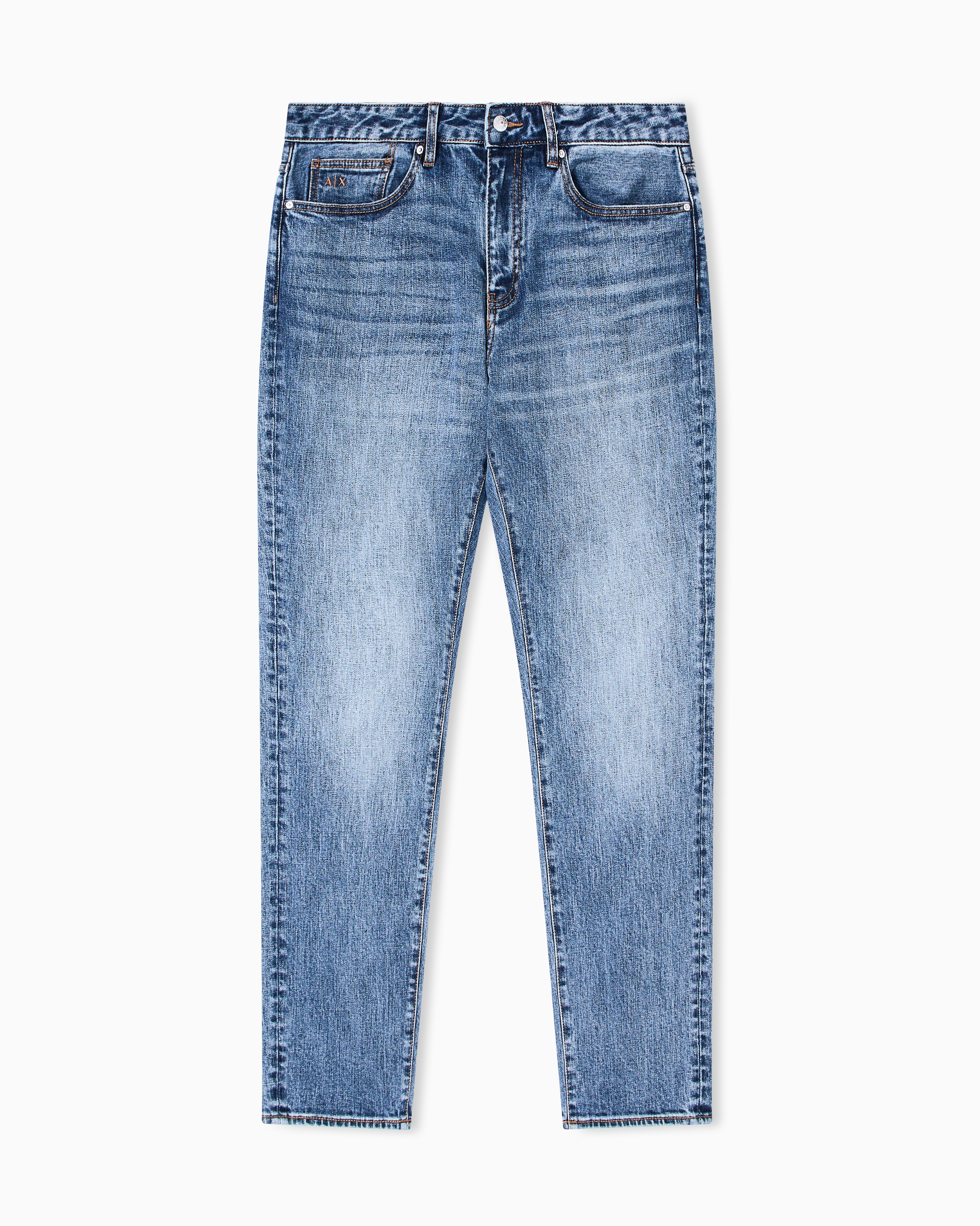 Armani Exchange - Slim fit jeans stretch denim, Man, Blue, Size: