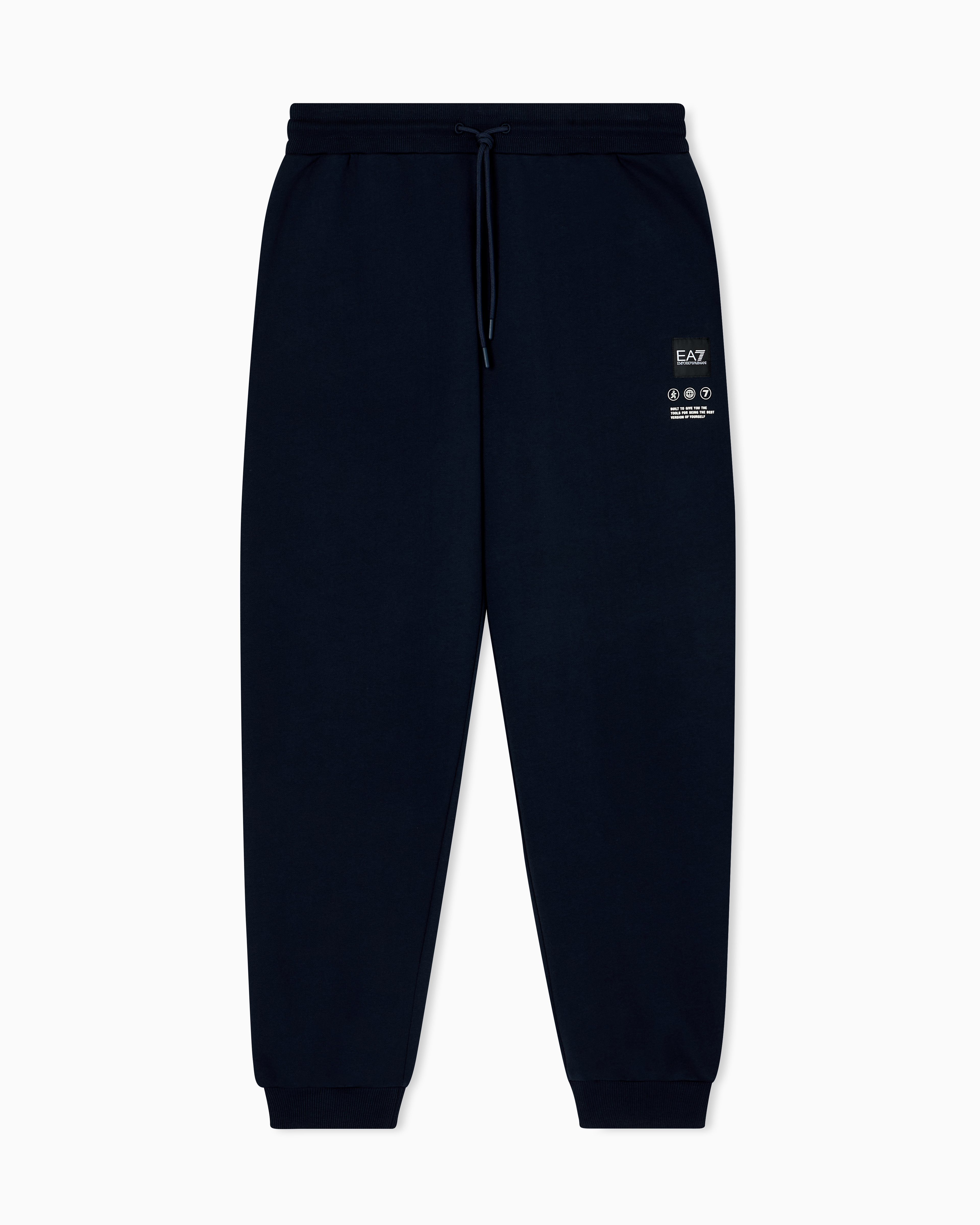 Ea7 Pantaloni Jogger Logo Series In French Terry Di Cotone