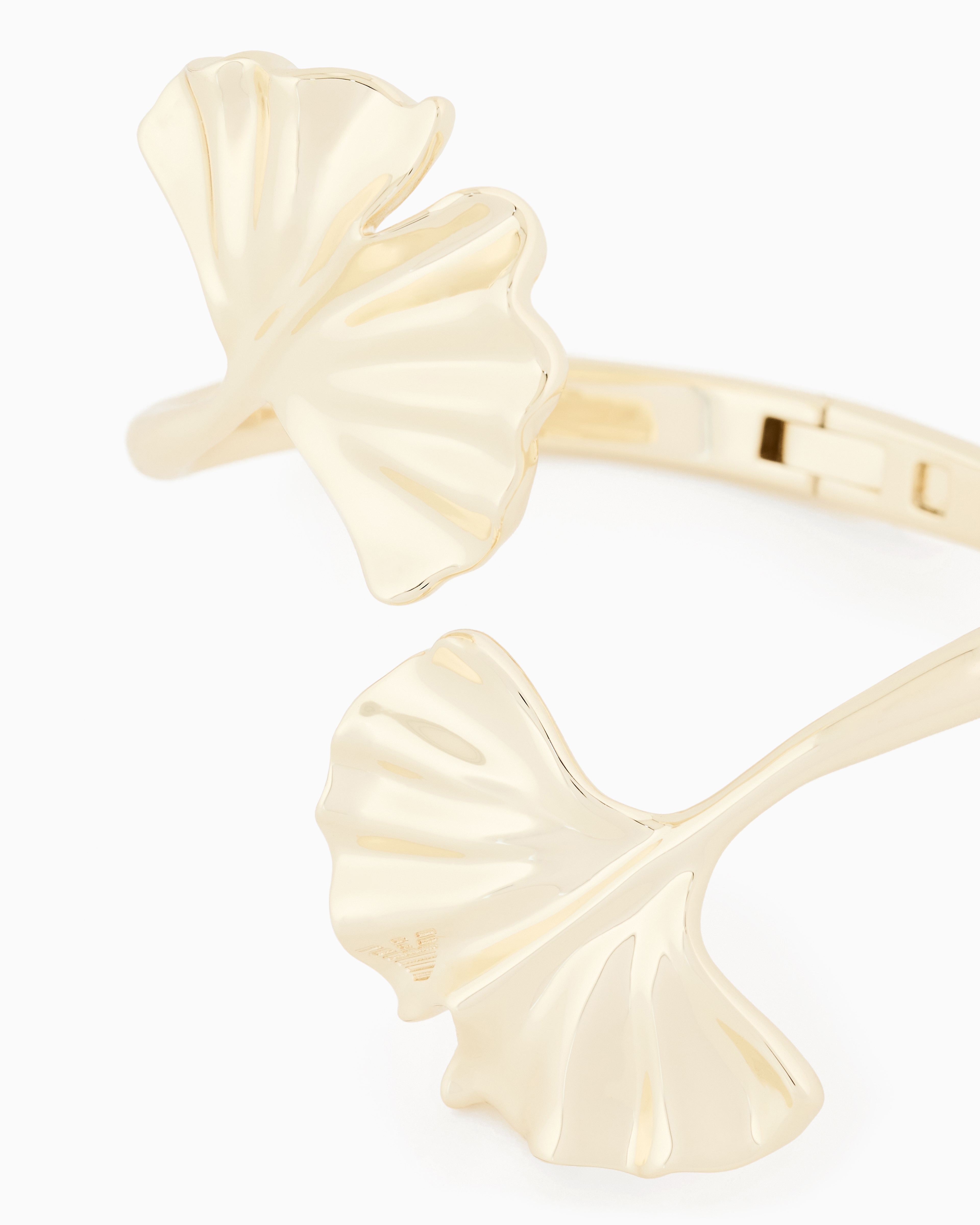 Emporio Armani -  Gold-Tone Brass Cuff Bracelet, Woman, Multicoloured, Size: TU