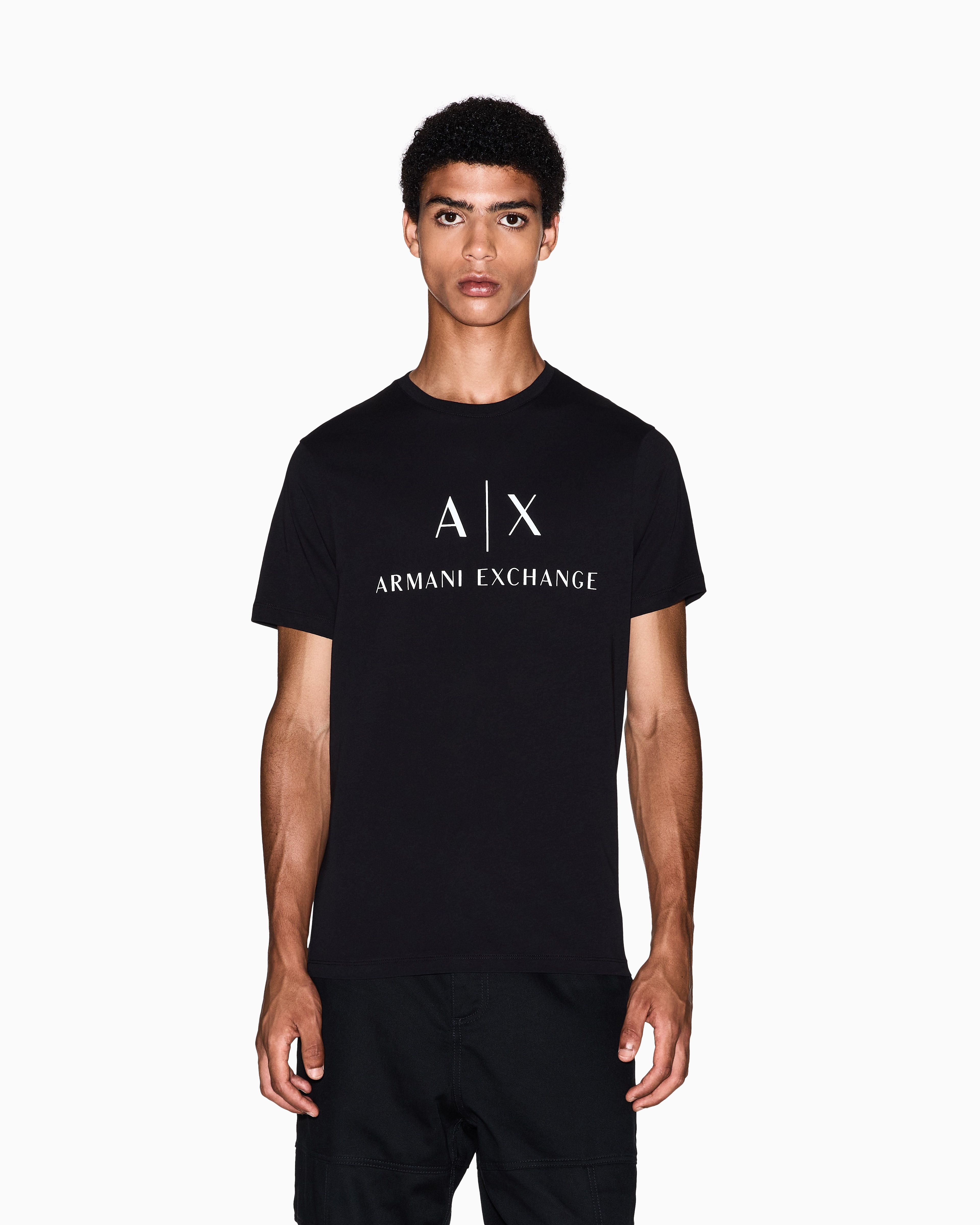 Slim fit jersey T-shirt with logo | Armani Exchange