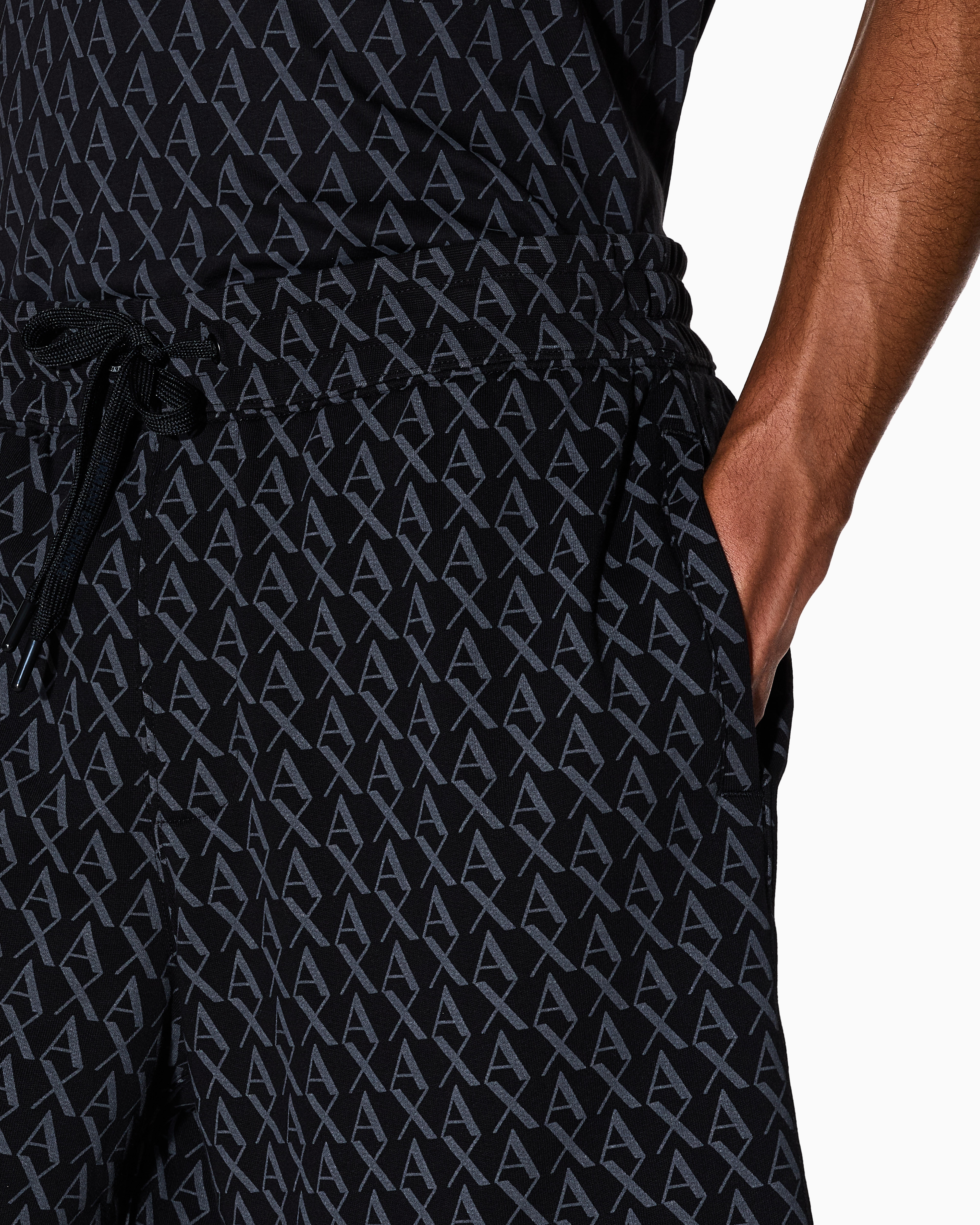 Armani Exchange - Bermuda Shorts, Man, Black, Size: