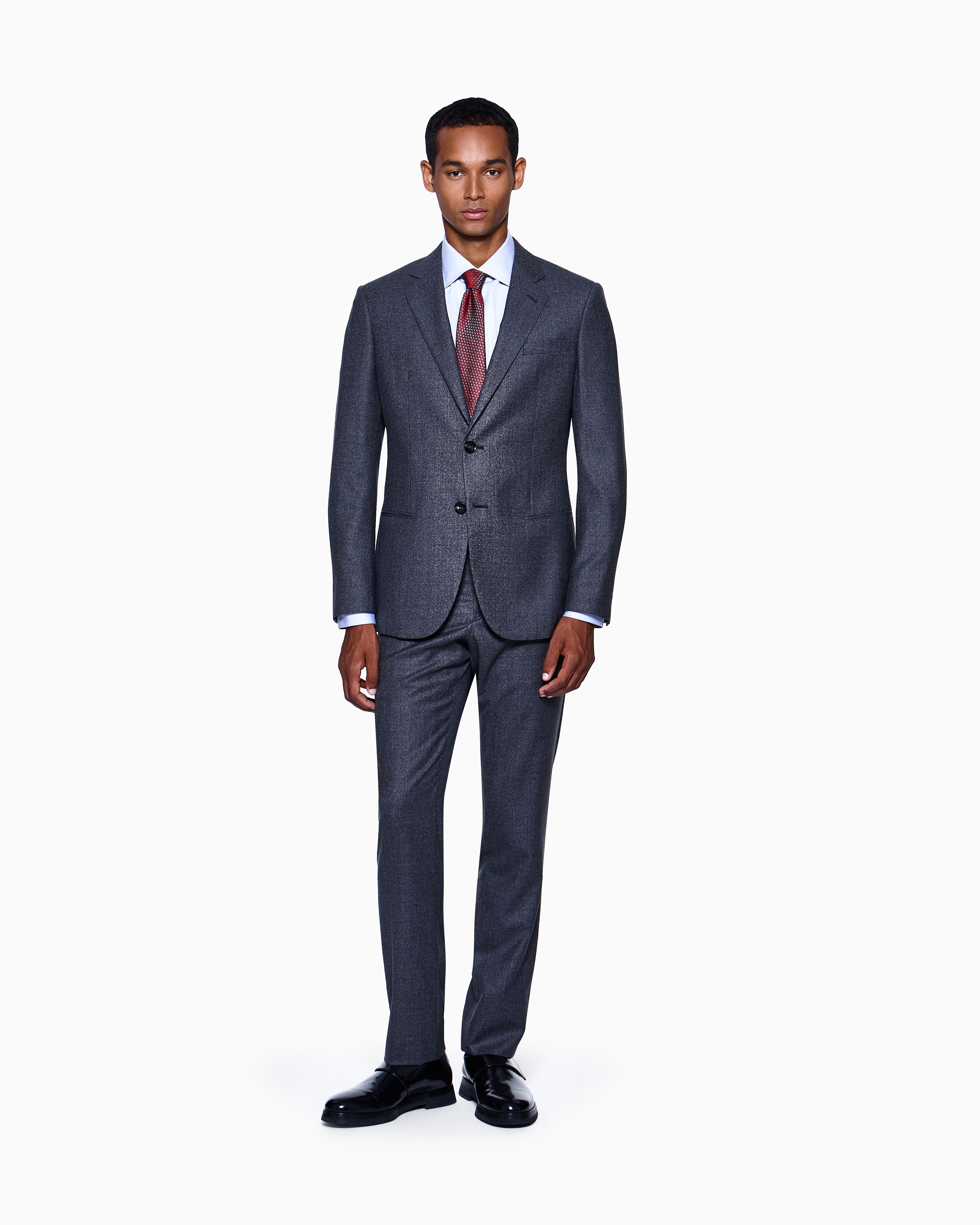 アルマーニ ネイビー シングル スーツ ネイビー（紺）系 EMPORIO ARMANI(エンポリオアルマーニ) スーツ