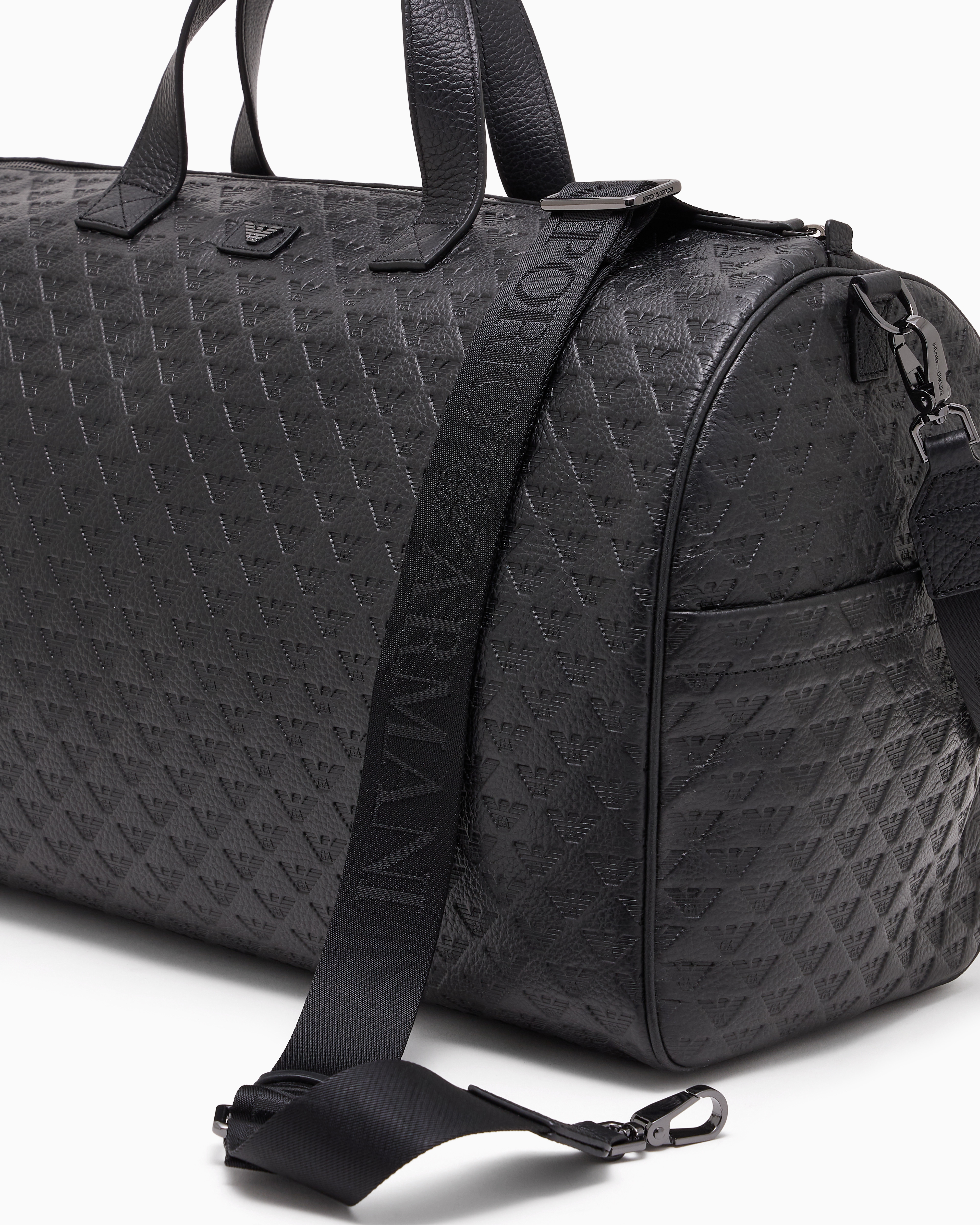 ダッフルバッグ レザー オールオーバーエンボスイーグル